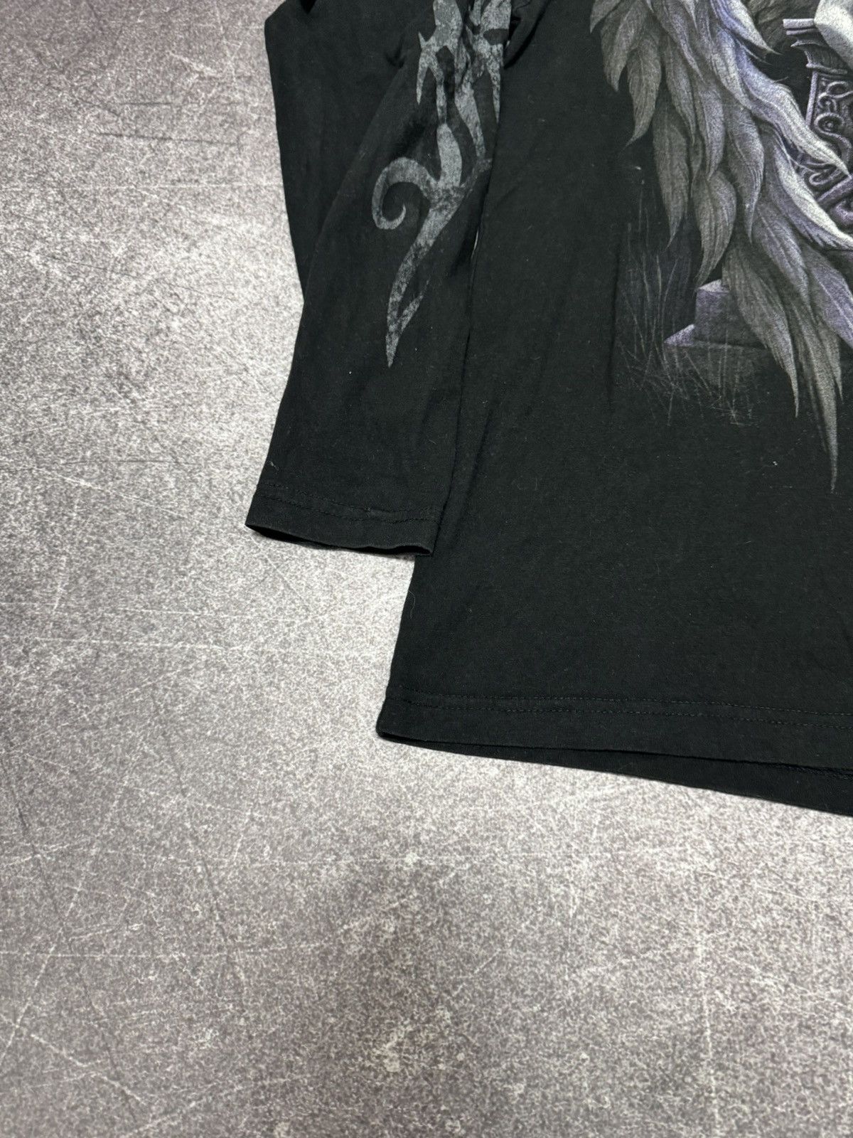 Vintage Vintage 90s Skull Longsleeve Spiral Y2K Affliction Style Size US L / EU 52-54 / 3 - 13 Thumbnail