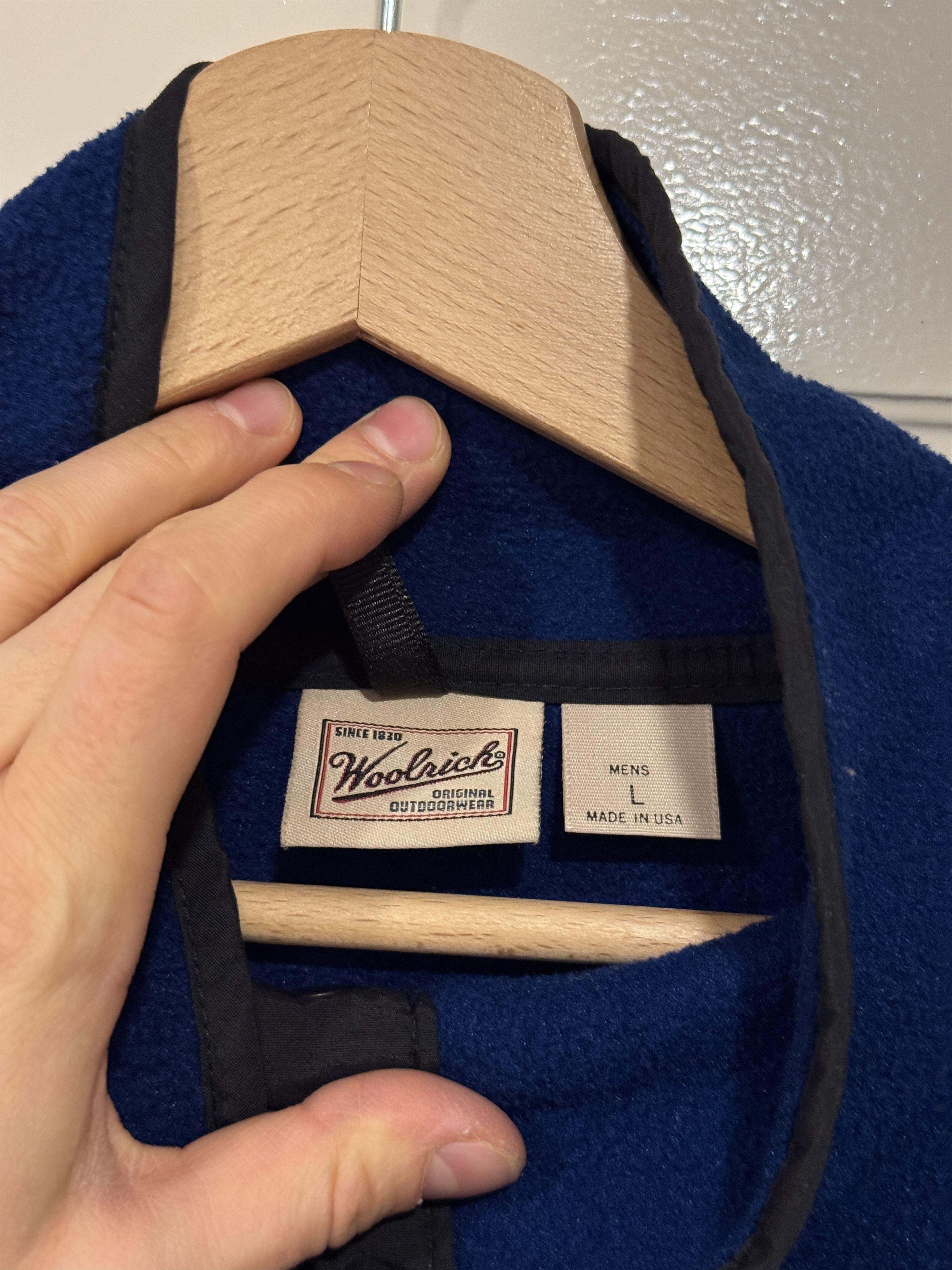Woolrich Woolen Mills Woolrich fleece vintage USA blue L Size US L / EU 52-54 / 3 - 5 Thumbnail