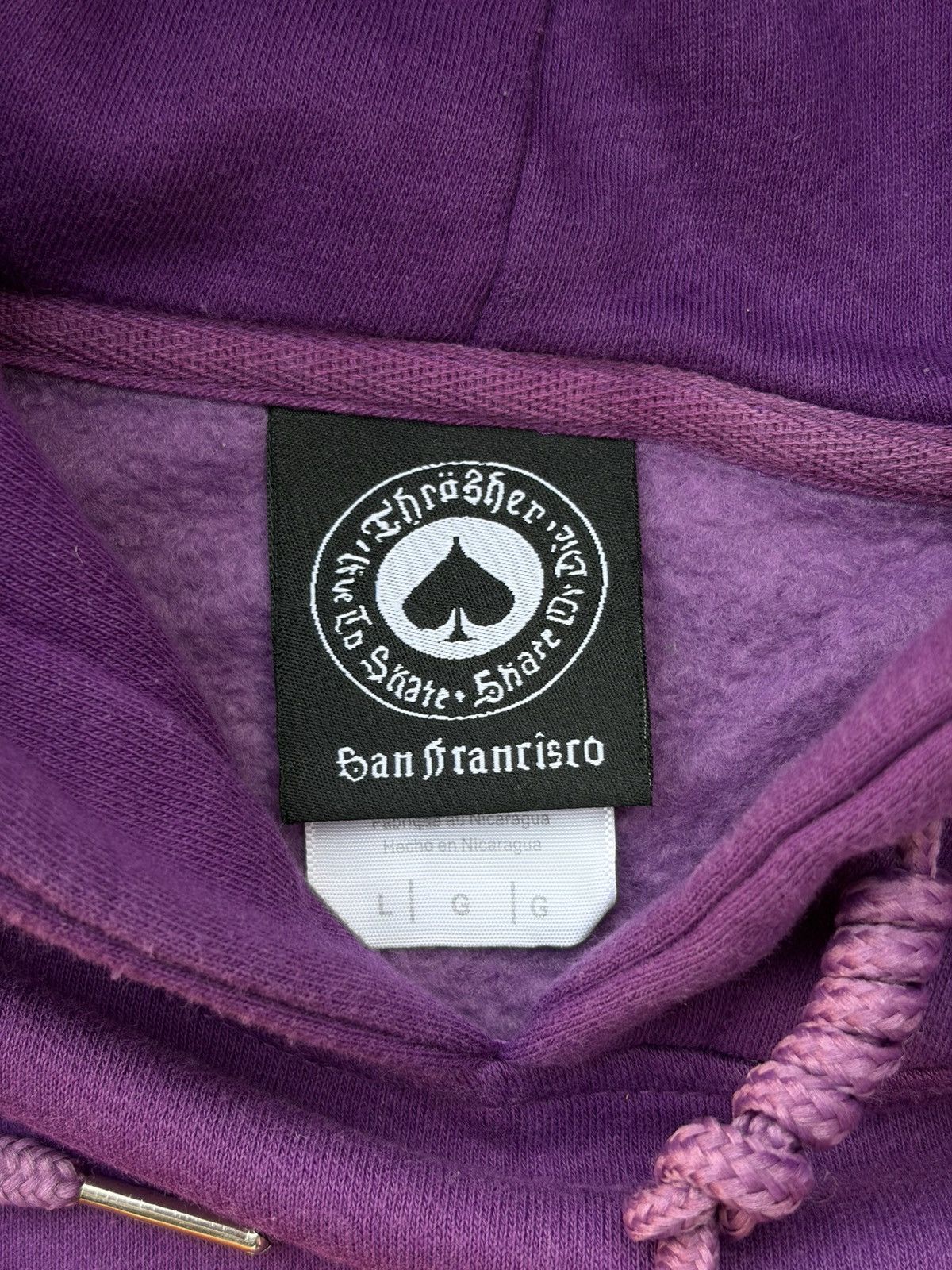 Thrasher Vintage 00s Thrasher Flame Logo Hoodie (Purple) Size US S / EU 44-46 / 1 - 7 Thumbnail