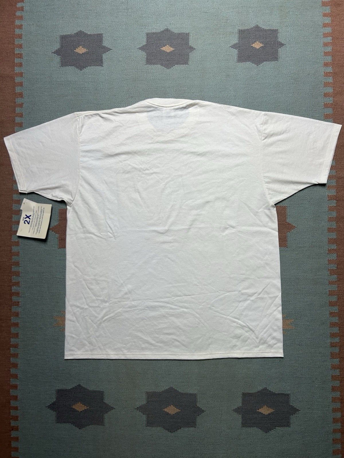 Vintage 80s blank white t shirt jerzees DEADSTOCK STAINS grunge XXL Size US XXL / EU 58 / 5 - 8 Thumbnail
