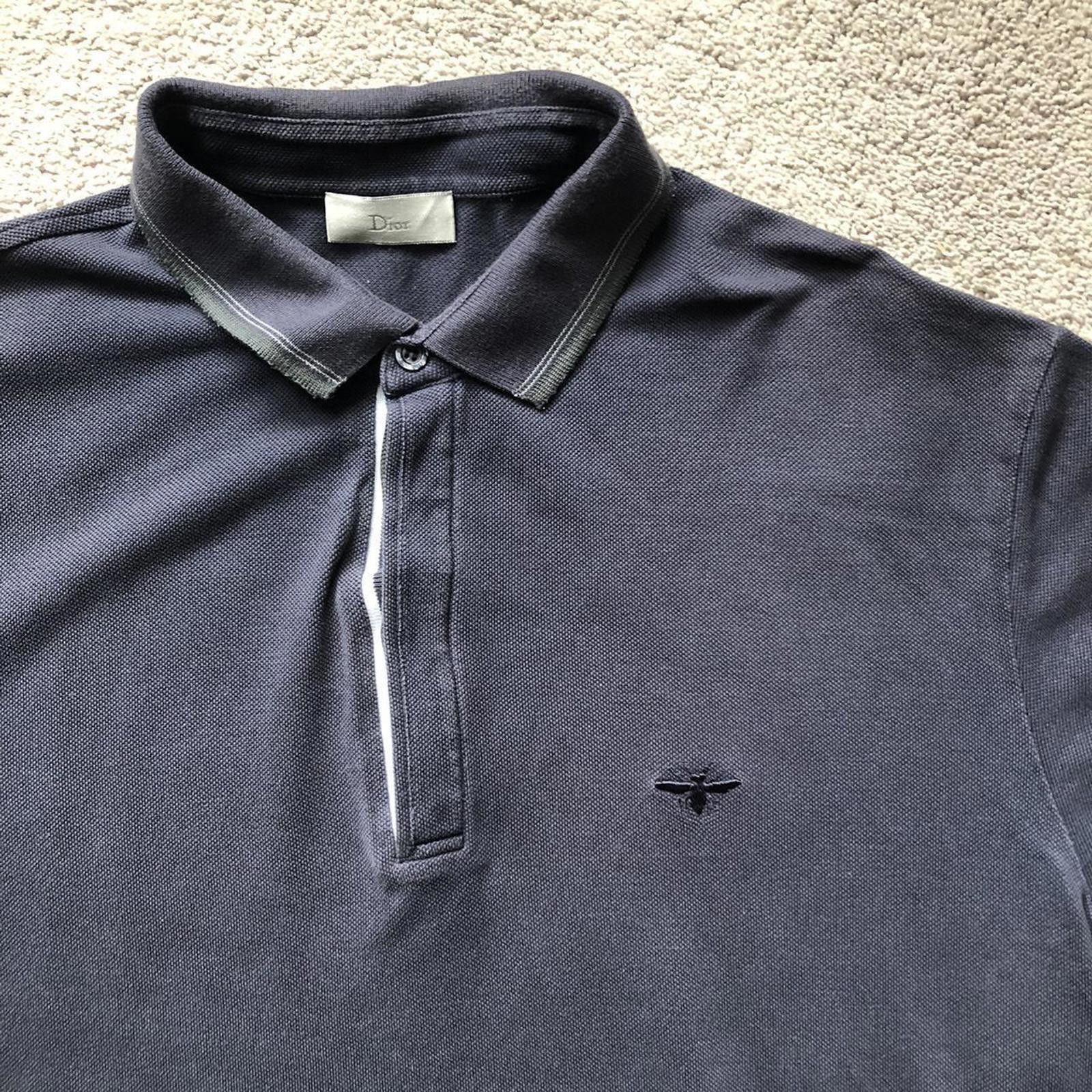 Dior Navy Dior Bee Polo Size US M / EU 48-50 / 2 - 2 Thumbnail