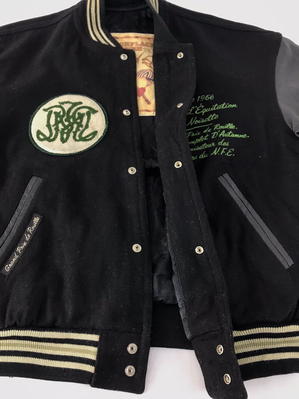 PPFM 90s Peyton Place For Men Grand Prix Jacket Leather Sleeve Size US L / EU 52-54 / 3 - 5 Thumbnail