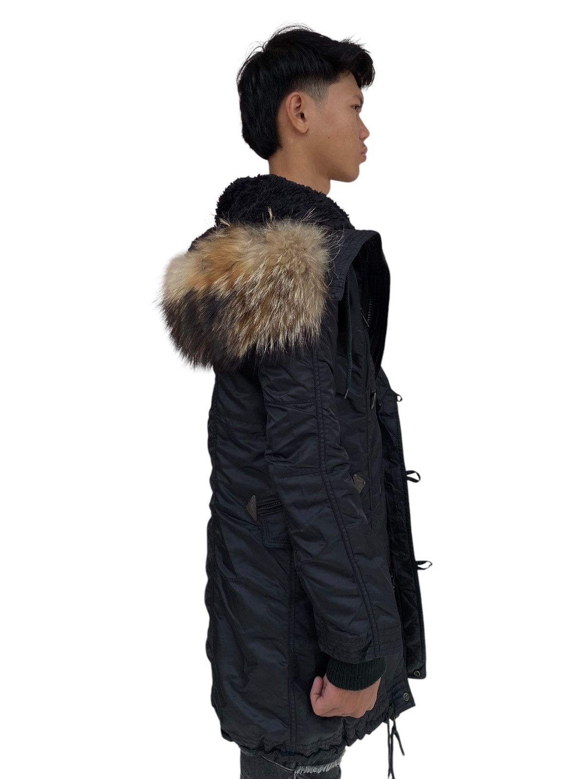 14th Addiction 2000s GOA - Fur Hoodie Apocalypse Jacket Size US M / EU 48-50 / 2 - 4 Thumbnail