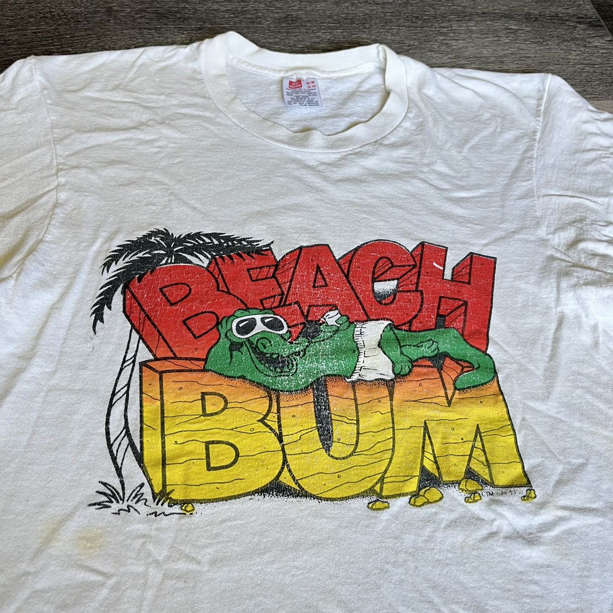 Band Tees × Vintage Vintage 1980s Beach Bum Alligator Crocodile Graphic T Shirt Size US M / EU 48-50 / 2 - 2 Thumbnail