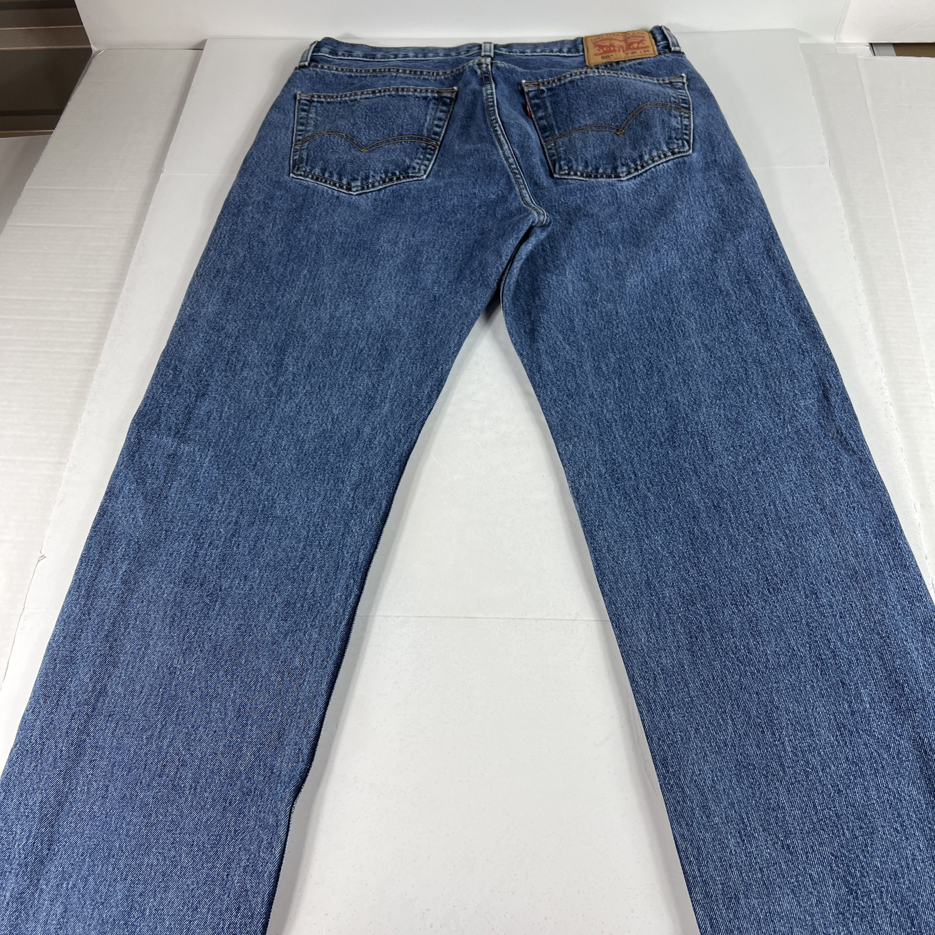 Levi's Levi's Jeans 505 Regular Straight Blue Faded Cotton Denim Size US 36 / EU 52 - 11 Thumbnail