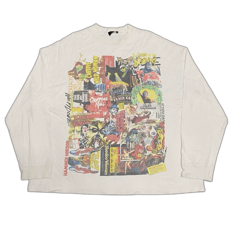 Wtaps WE11DONE Graffiti Movie Poster Print Sweatshirt Size US L / EU 52-54 / 3 - 1 Thumbnail