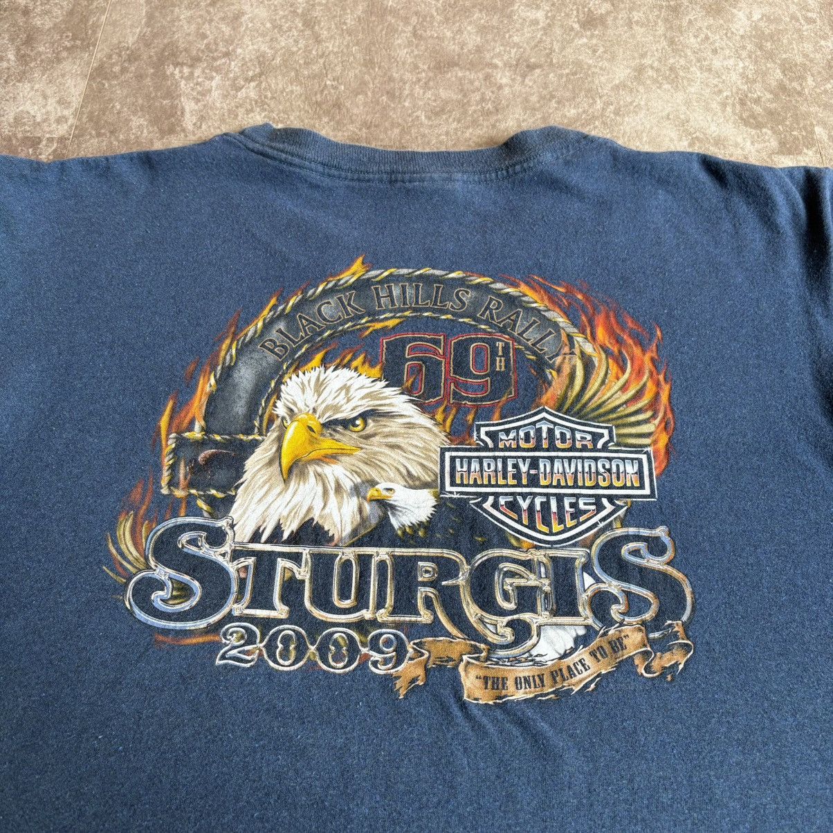 Harley Davidson Vintage Harley Davidson 2009 Sturgis South Dakota T Shirt Size US L / EU 52-54 / 3 - 1 Thumbnail