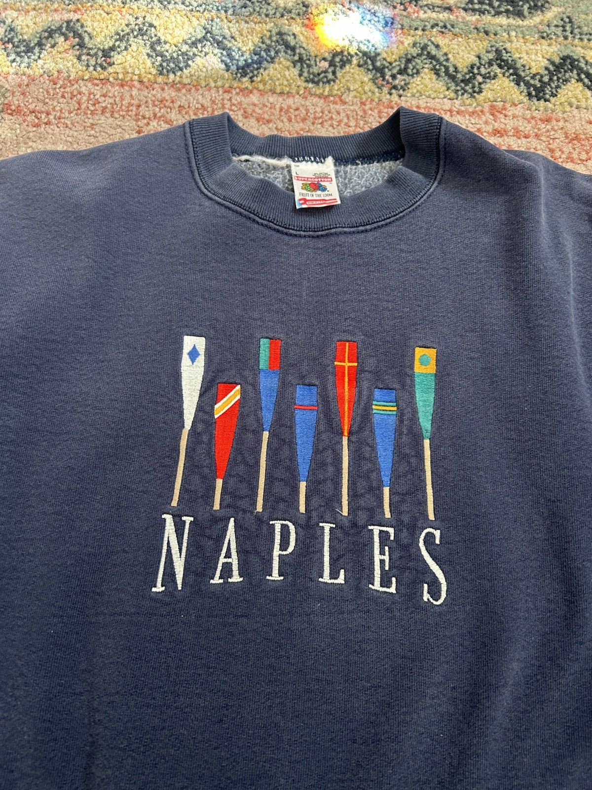 Vintage Vintage 90’s Naples Sweatshirt Size US L / EU 52-54 / 3 - 2 Thumbnail