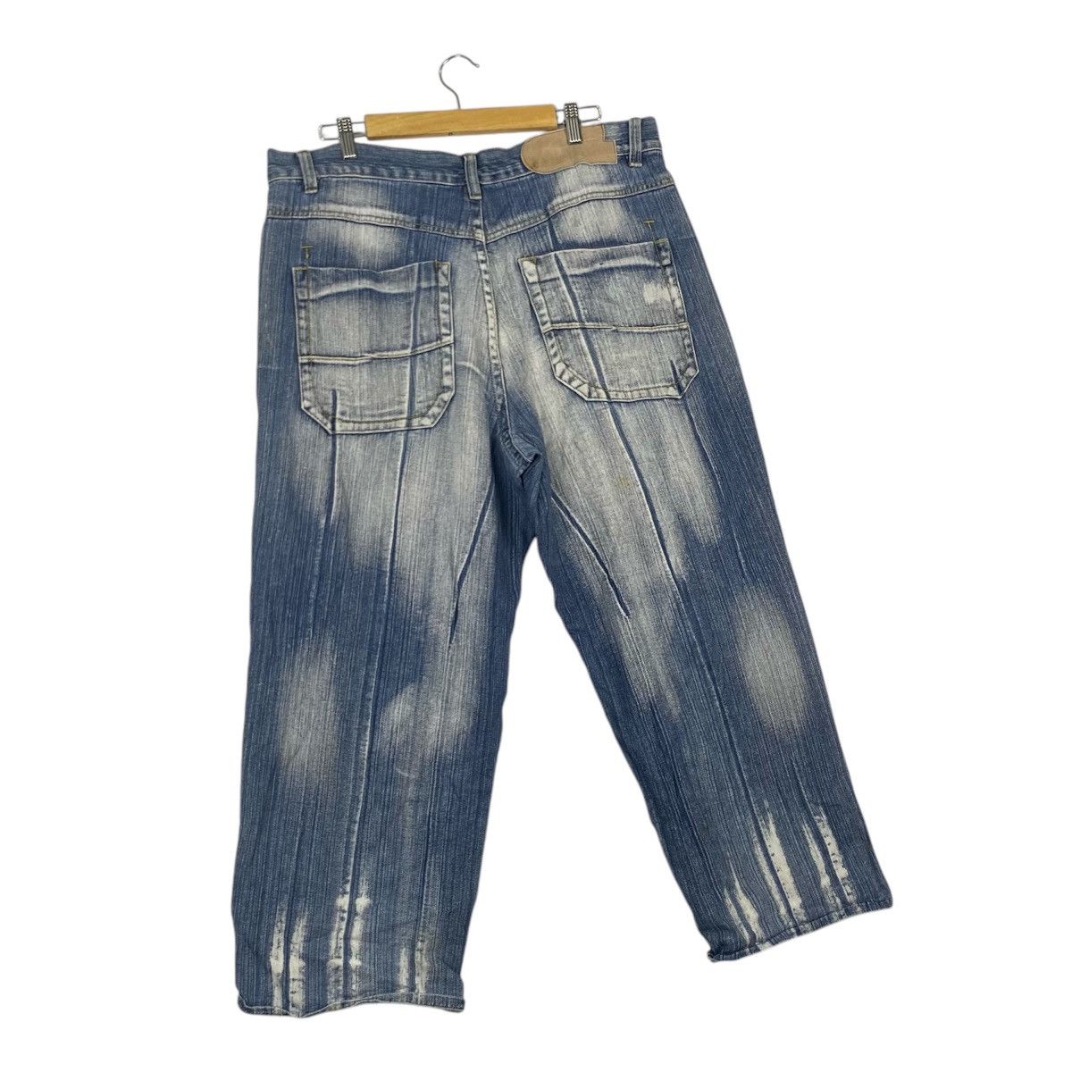 Designer × Vintage Vintage Raw Blue Denim Regular Size Shorts for Men Size US 32 / EU 48 - 9 Thumbnail