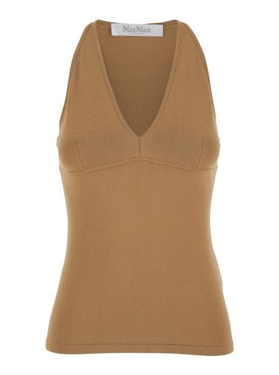 Max Mara MAX MARA Women Tops 2511361313600009 Beige Size S / US 4 / IT 40 - 1 Thumbnail