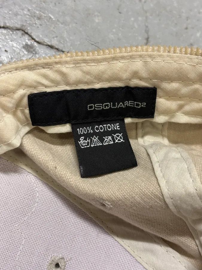 Dsquared2 FW2005 Dsquared2 Beige Corduroy Embroidered Faith Cap Size ONE SIZE - 8 Thumbnail