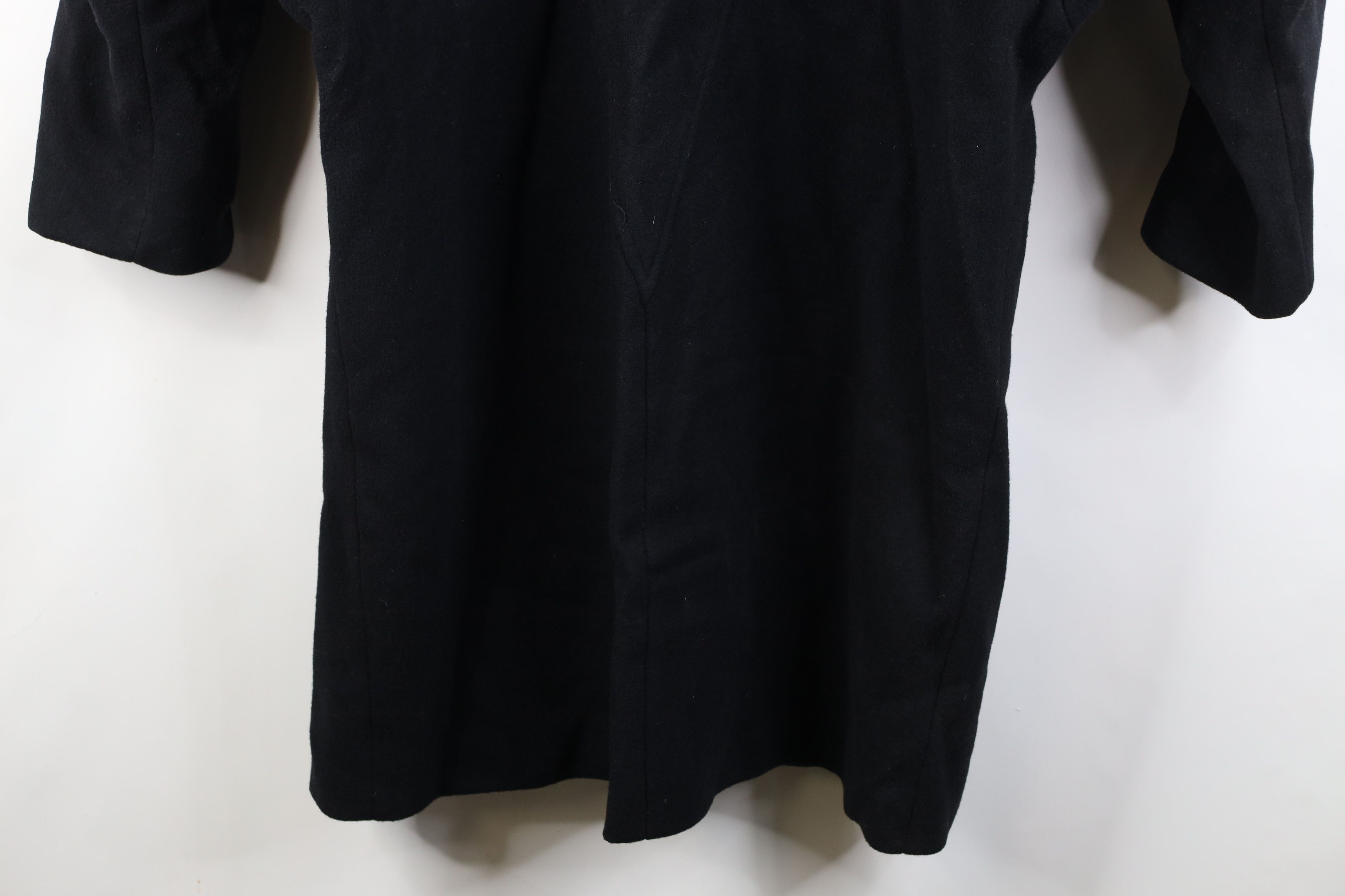 Vintage Vintage 90s Streetwear Wool Leather Trim Overcoat Jacket USA Size XXL / US 16-18 / IT 52-54 - 17 Thumbnail