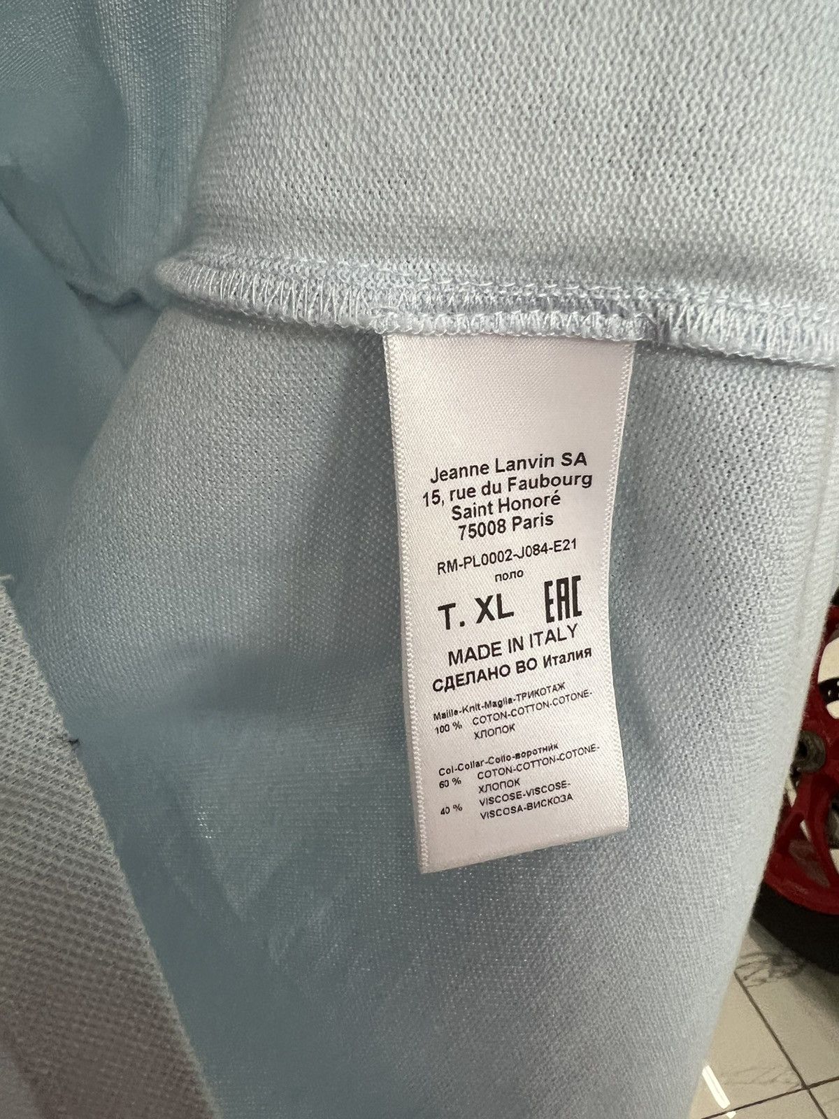 Gallery Dept. Lanvin x Gallery Dept Jersey Polo Size US XL / EU 56 / 4 - 4 Thumbnail