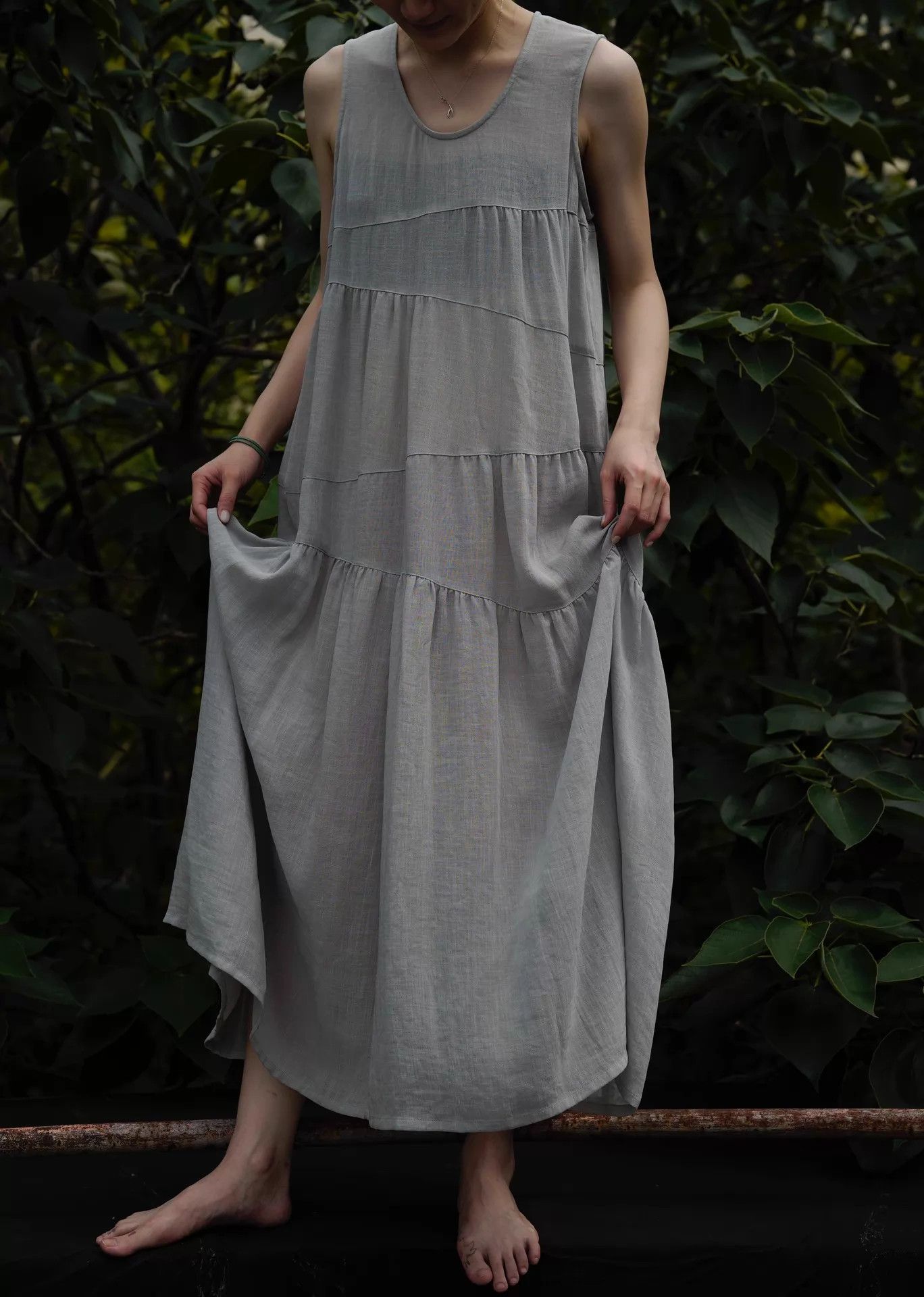 Comme des Garcons CDG 1993 tricot gray sleeveless dress free size Size ONE SIZE - 6 Thumbnail