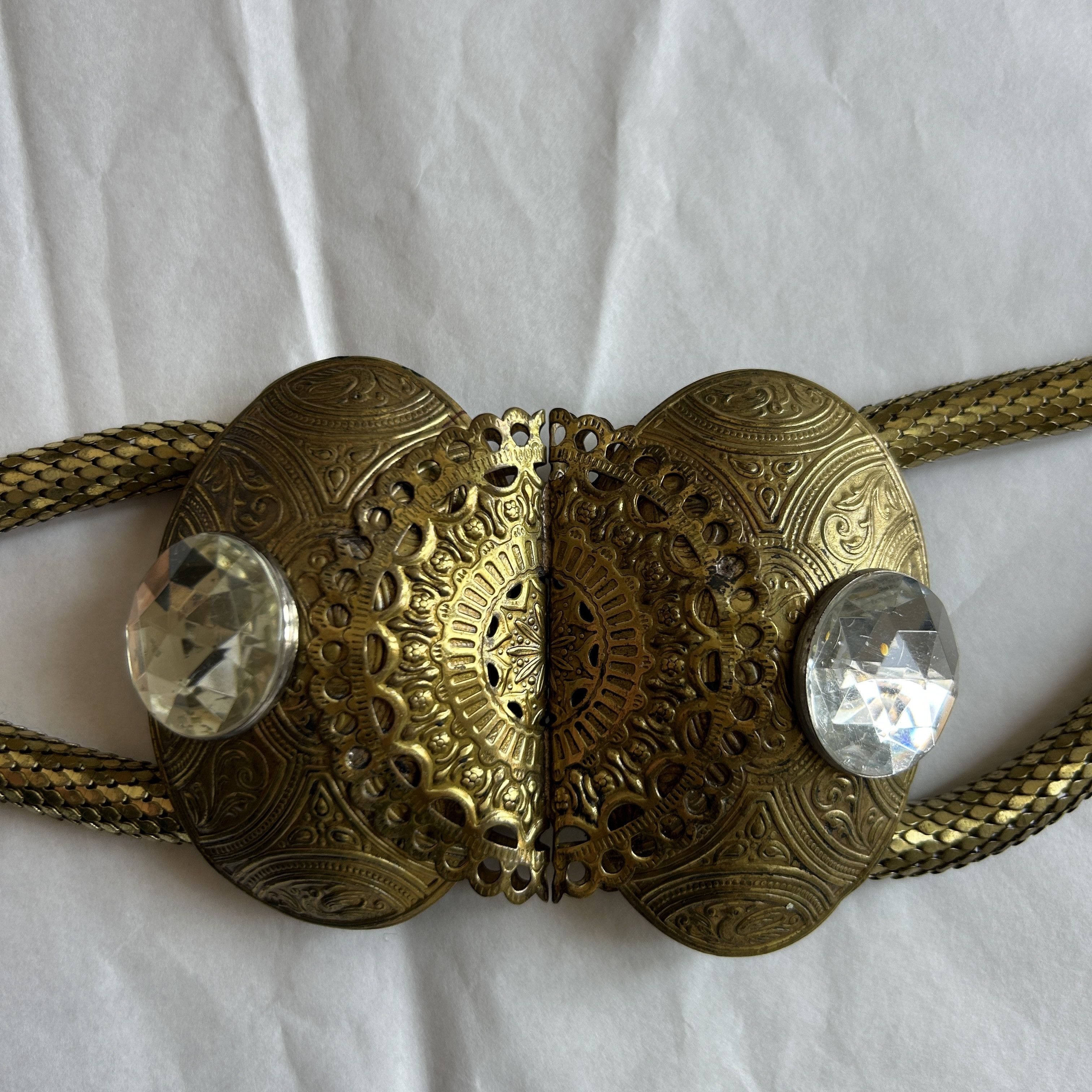 Vintage Vintage 80s Gold Mesh Snake Chain Belt Size ONE SIZE - 13 Thumbnail