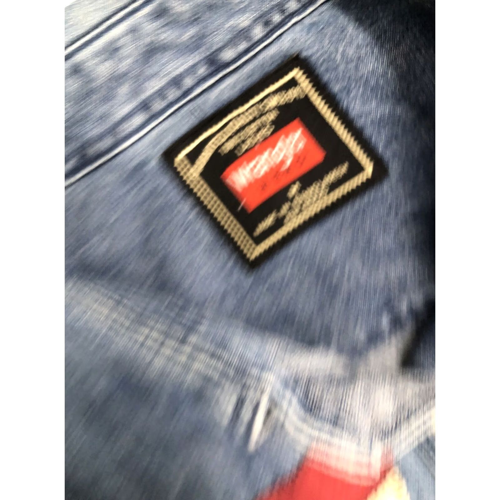 Wrangler VINTAGE Wrangler Hero L/S U.S. Flag Patriot Shirt Medium Men Red/White/Blue Denim Cotton Button-Up Collared Long Sleeve Size US M / EU 48-50 / 2 - 4 Thumbnail