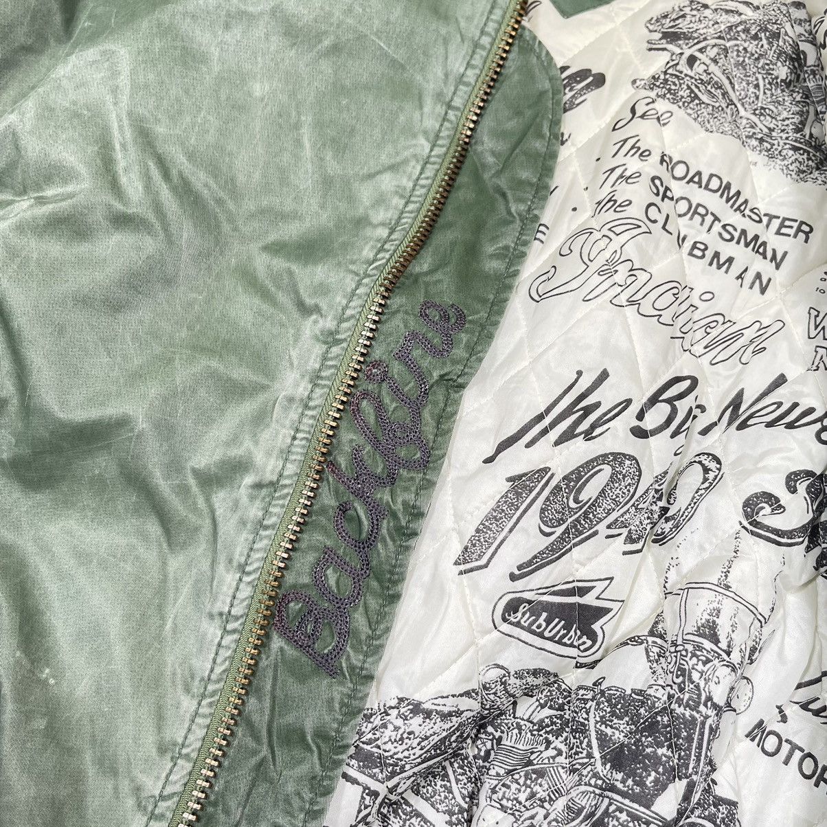 Vintage Vintage 1980s Backfire Embroidered Back Hit Nylon Bomber Size US L / EU 52-54 / 3 - 11 Thumbnail