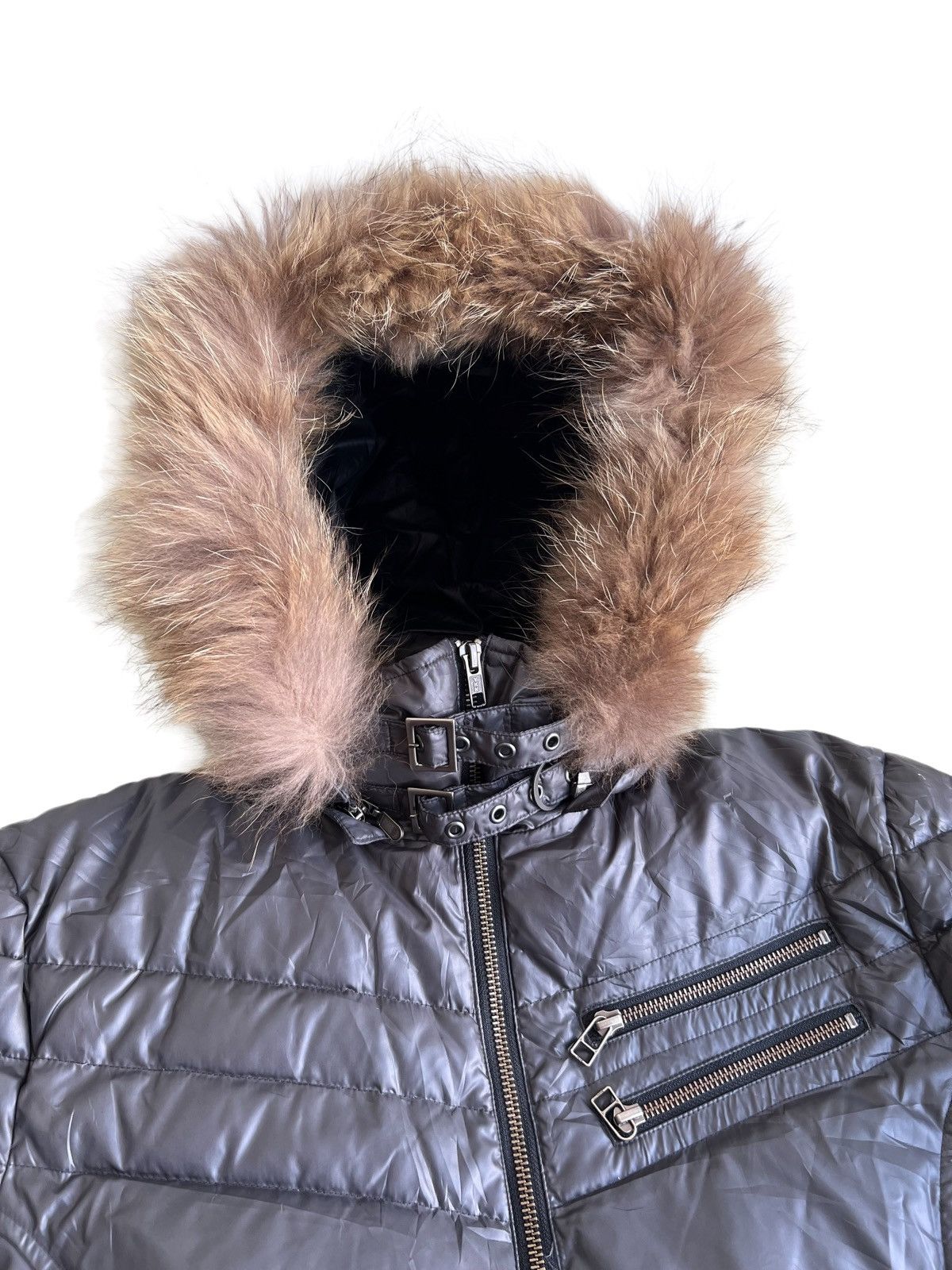 Yasuyuki Ishii 90s Racoon Fur Hoodie Eskimo Down Bomber Jacket Rupert 🇯🇵 Size US M / EU 48-50 / 2 - 6 Thumbnail