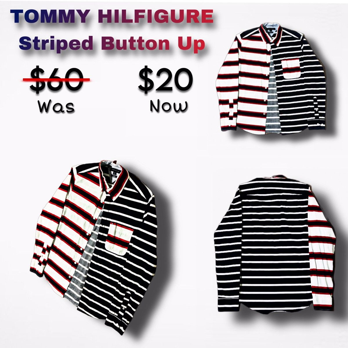 Tommy Hilfiger Stripped Tommy Hilfigure Size US M / EU 48-50 / 2 - 2 Thumbnail