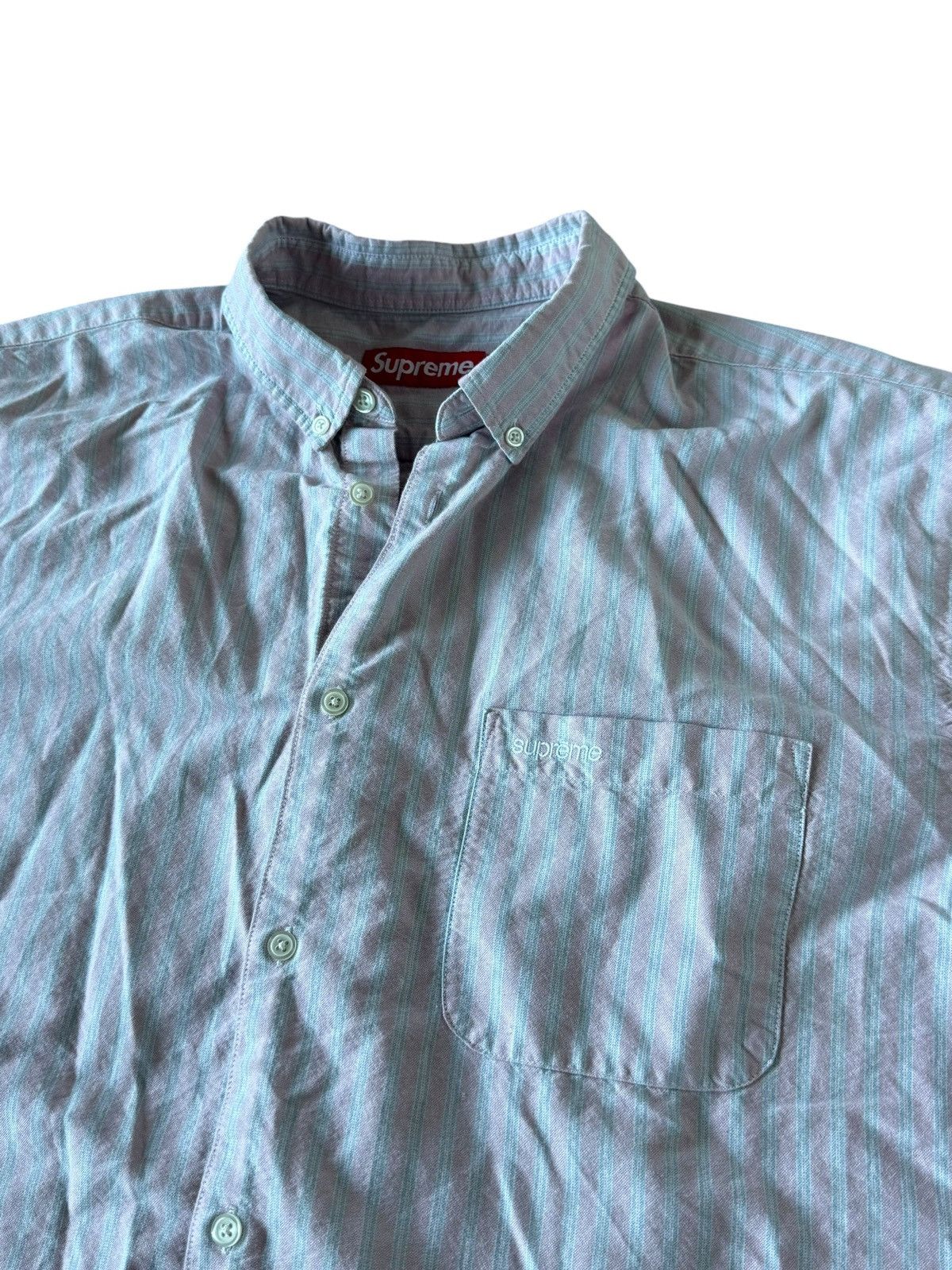 Supreme SS25 SUPREME Loose FIT SS OXFORD BUTTON UP SHIRT Size US XL / EU 56 / 4 - 2 Thumbnail
