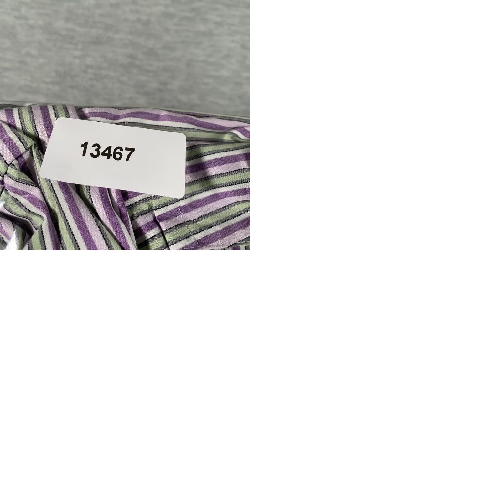 Ted Baker Ted Baker Endurance Dress Shirt Mens 15.5 Purple Striped Long Sleeve Cotton Size 42R - 9 Thumbnail