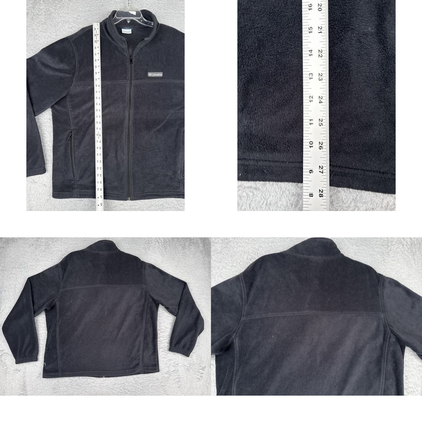 Vintage Columbia Jacket Womens XL Black Fleece Full Zip Collared Pockets Outdoor Warm Indoor Outdoor Size XL / US 12-14 / IT 48-50 - 9 Thumbnail