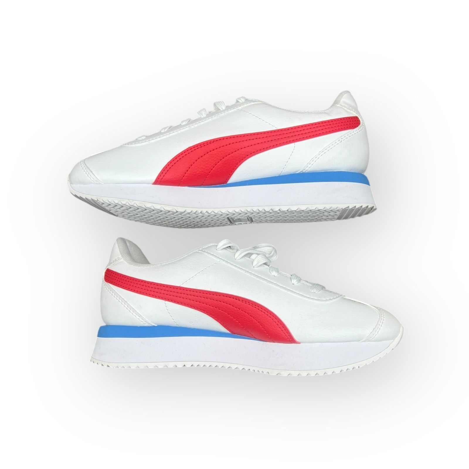 Puma Puma Turino Platform Sneakers Red White and Blue NWOT Size US 8.5 / IT 38.5 - 3 Thumbnail