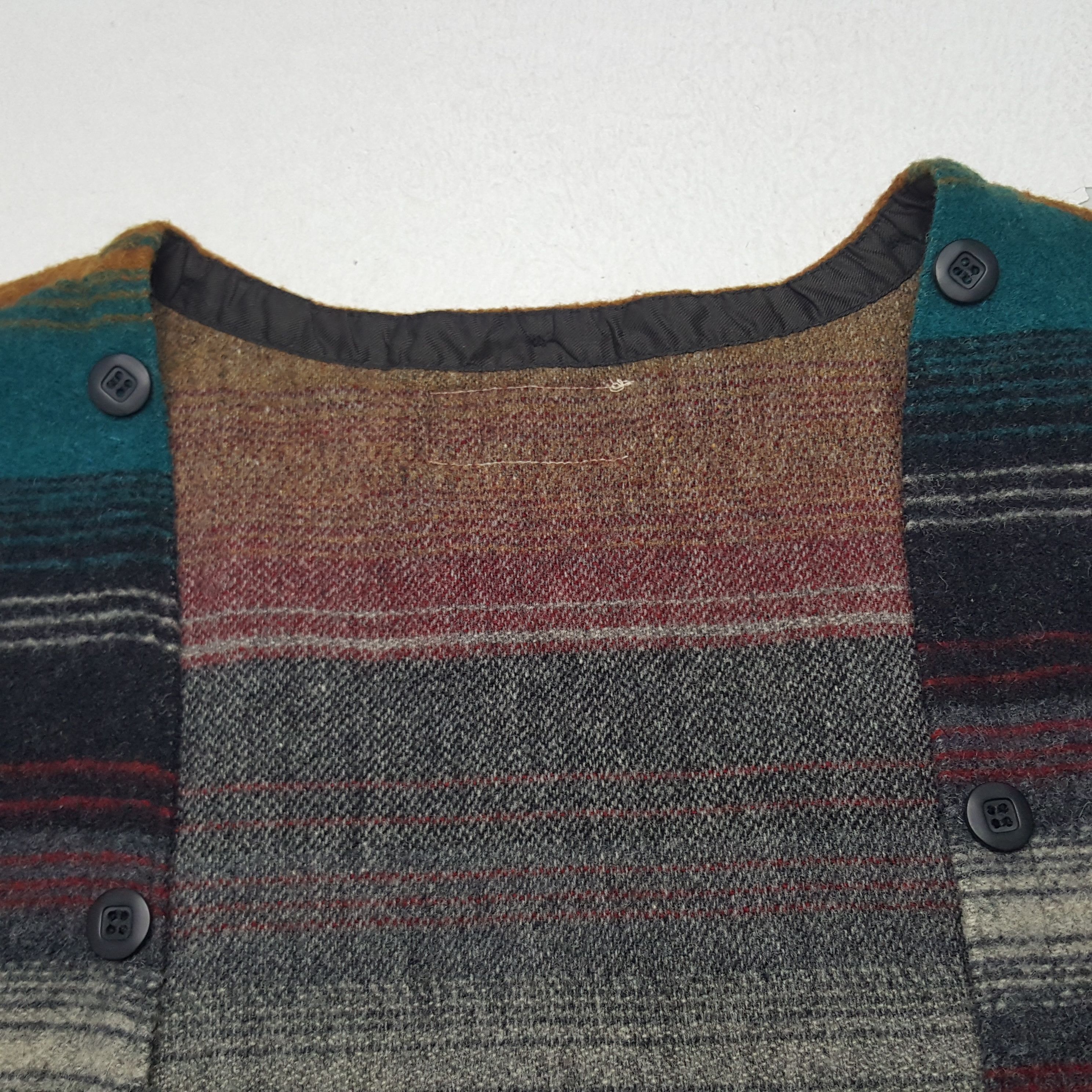 L.L. Bean × Vintage Vintage L.L. Bean Wool Striped Lining Jacket Size US M / EU 48-50 / 2 - 5 Thumbnail