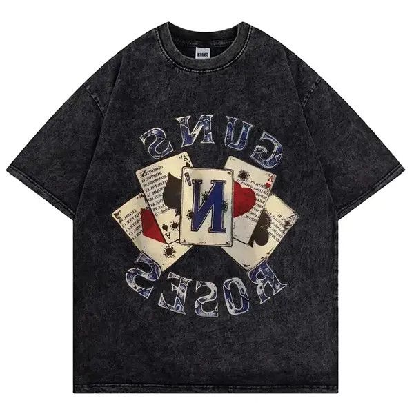 Japanese Brand Miyuki x moto Mens Vintage Washed Tshirt Playing Cards Size US M / EU 48-50 / 2 - 3 Thumbnail