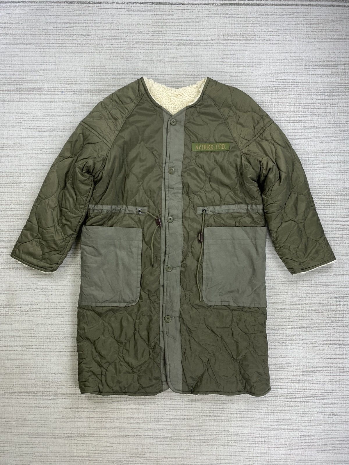 Avirex Vintage Avirex Military Quilted Lined Sherpa Parka Jacket Size US M / EU 48-50 / 2 - 1 Thumbnail