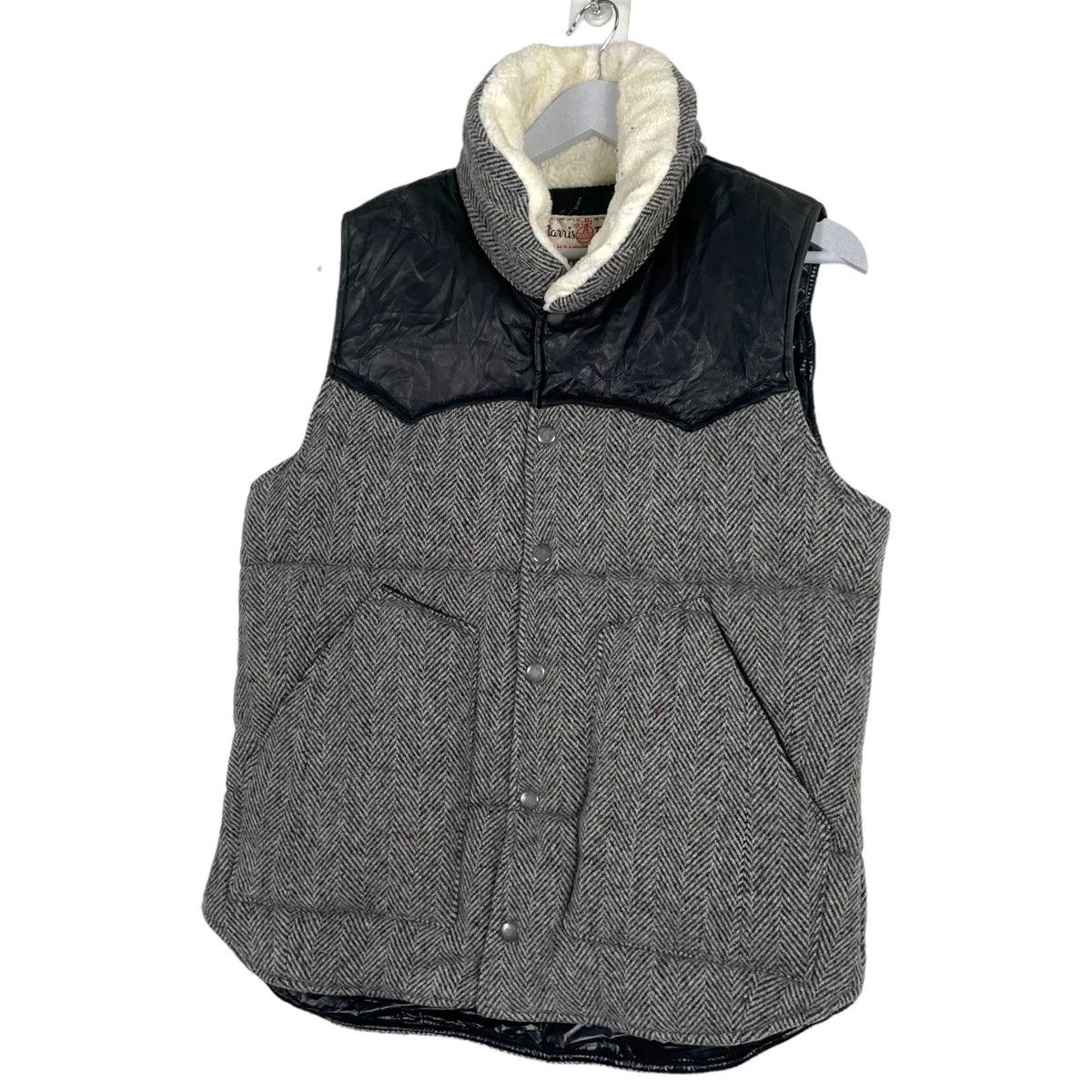 Designer × Harris Tweed 💥HARRIS TWEED PUFFER TANKTOP JACKET Size US M / EU 48-50 / 2 - 2 Thumbnail