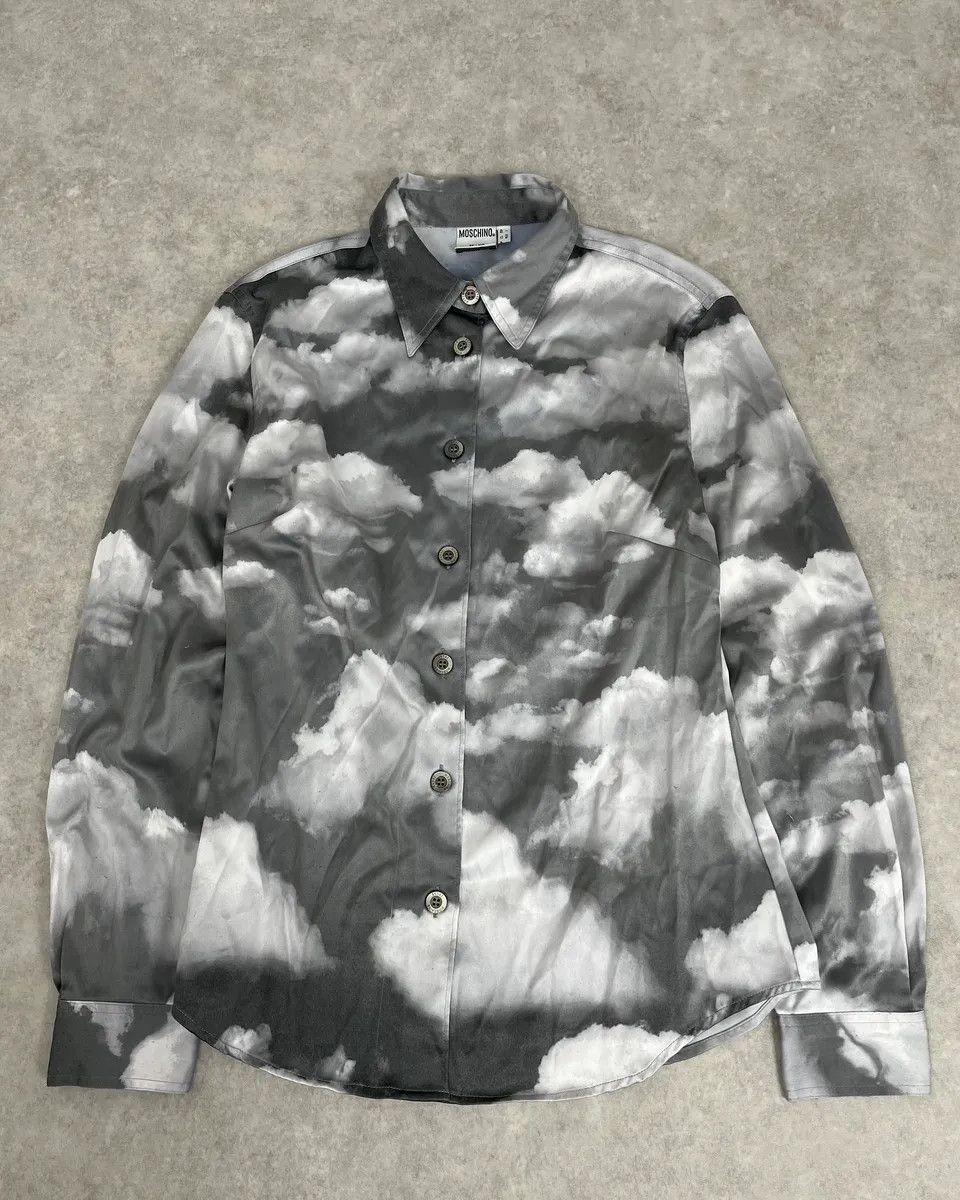 Moschino Moschino Cloud Grey Shirt Size US S / EU 44-46 / 1 - 1 Thumbnail