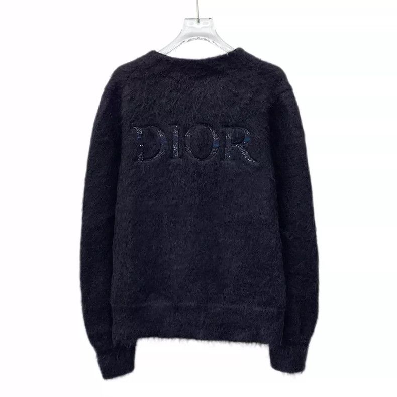 Dior Dior Co-branded black logo letter embroidery horsehair V-ne Size US S / EU 44-46 / 1 - 2 Thumbnail