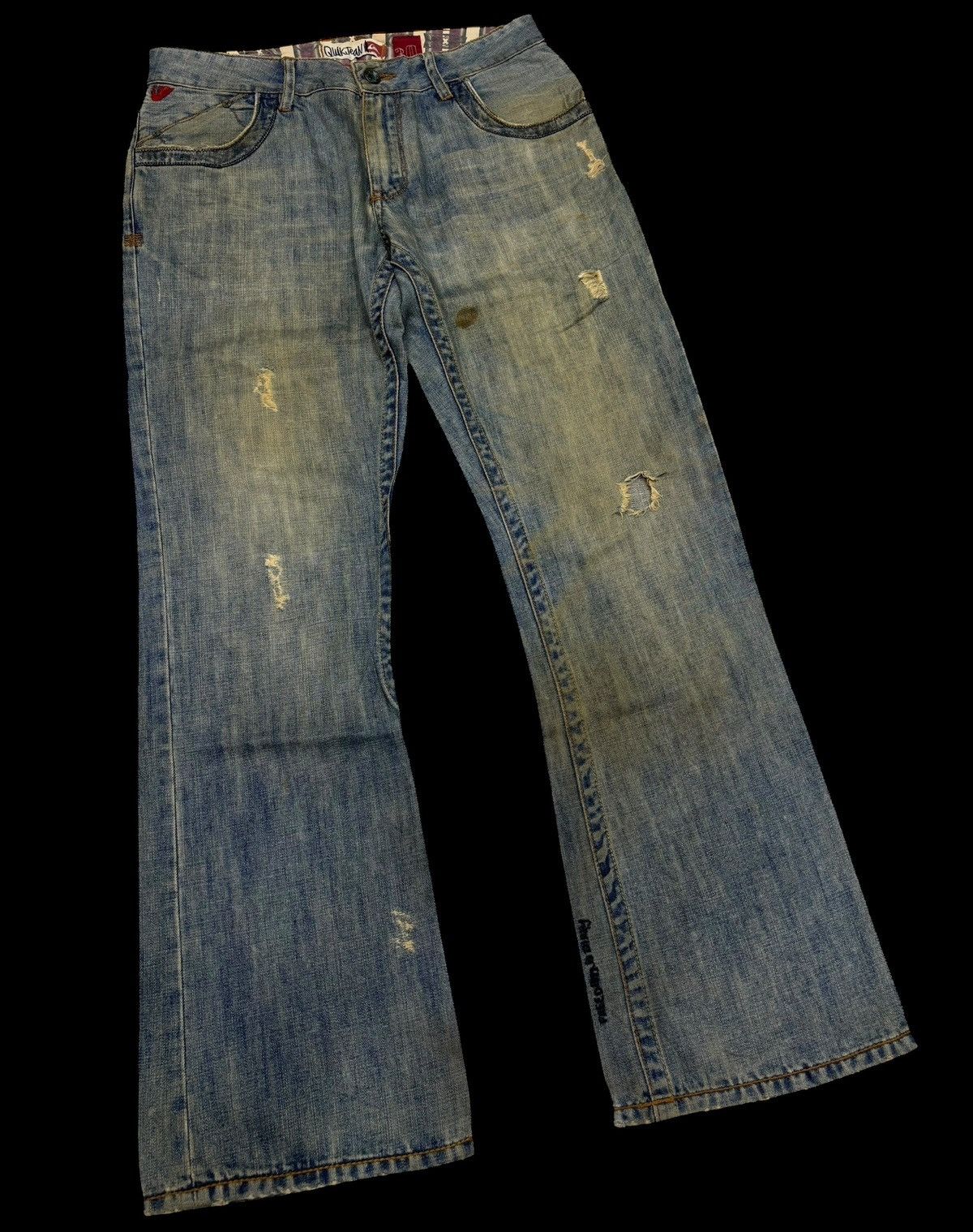 Le Grande Bleu (L.G.B.) Mudmax Wash Freedom Is Dirty Lgb I6W9 Style Flared Jean Size US 32 / EU 48 - 3 Thumbnail