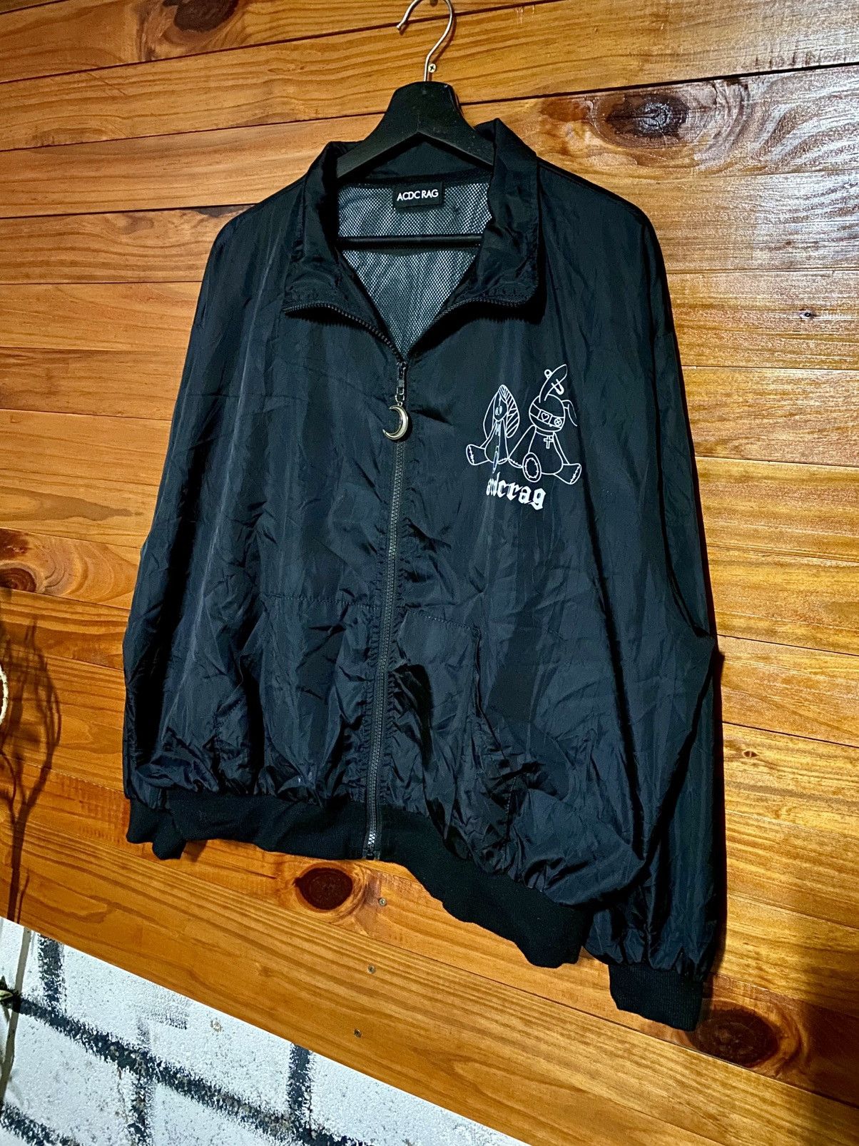Japanese Brand ACDC RAG Bunny Dolls Coach Jacket Harajuku Gothic Streetwear Size US L / EU 52-54 / 3 - 4 Thumbnail