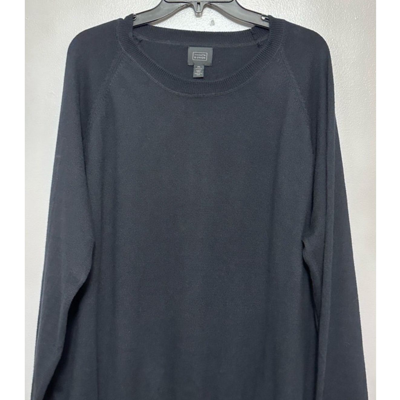 14th & Union 14th & Union Long Sleeve Sweater Crew Neck Black Men’s 2XL Size US XXL / EU 58 / 5 - 2 Thumbnail