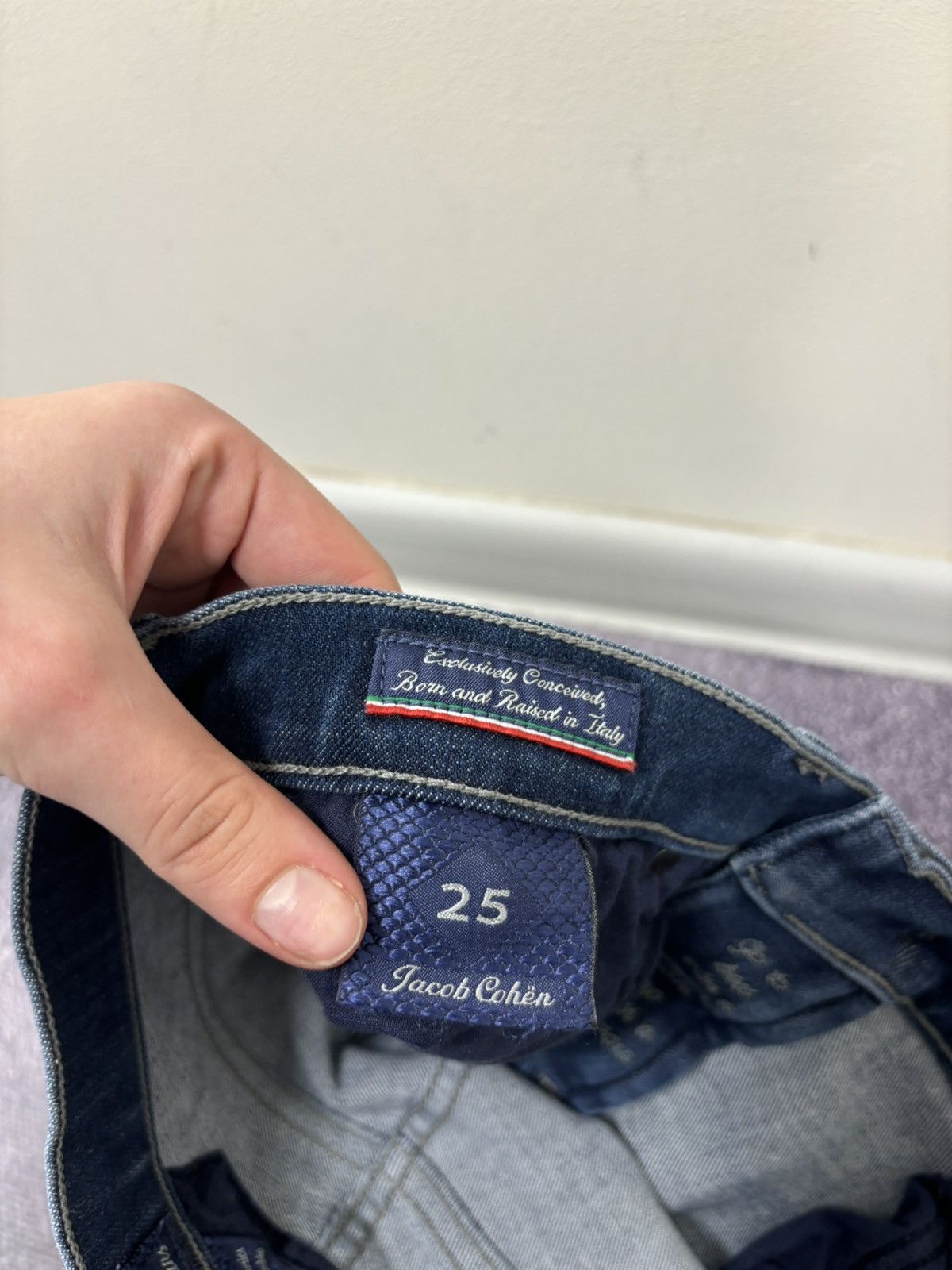 Jacob Cohen Jacob Cohen Women’s Italian Premium Blue Tapered Denim Jeans Size 25" / US 0 / IT 36 - 9 Thumbnail
