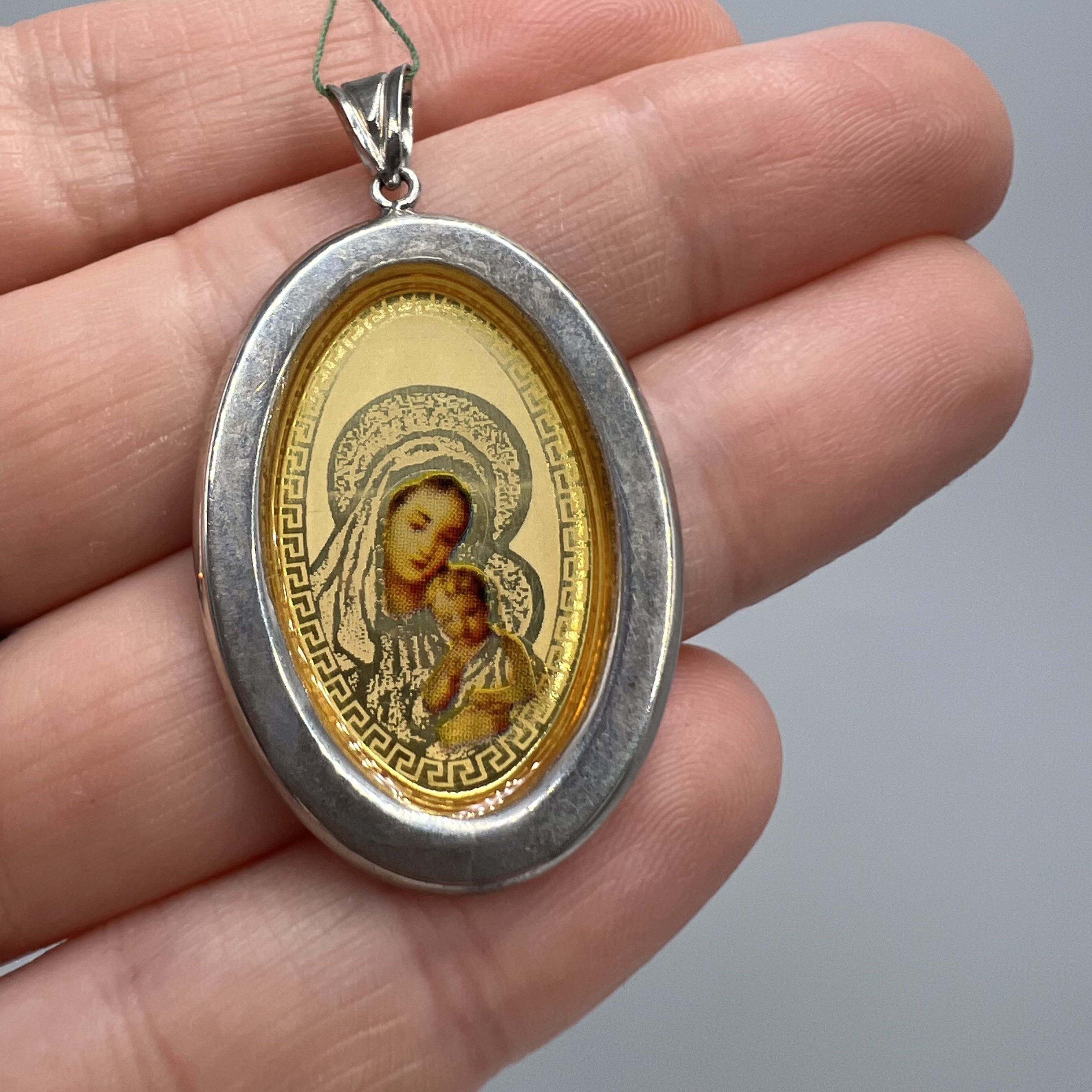 Vintage Vintage Pendant Icon Sterling Silver 925 Enamel 1.7gr Size ONE SIZE - 1 Thumbnail