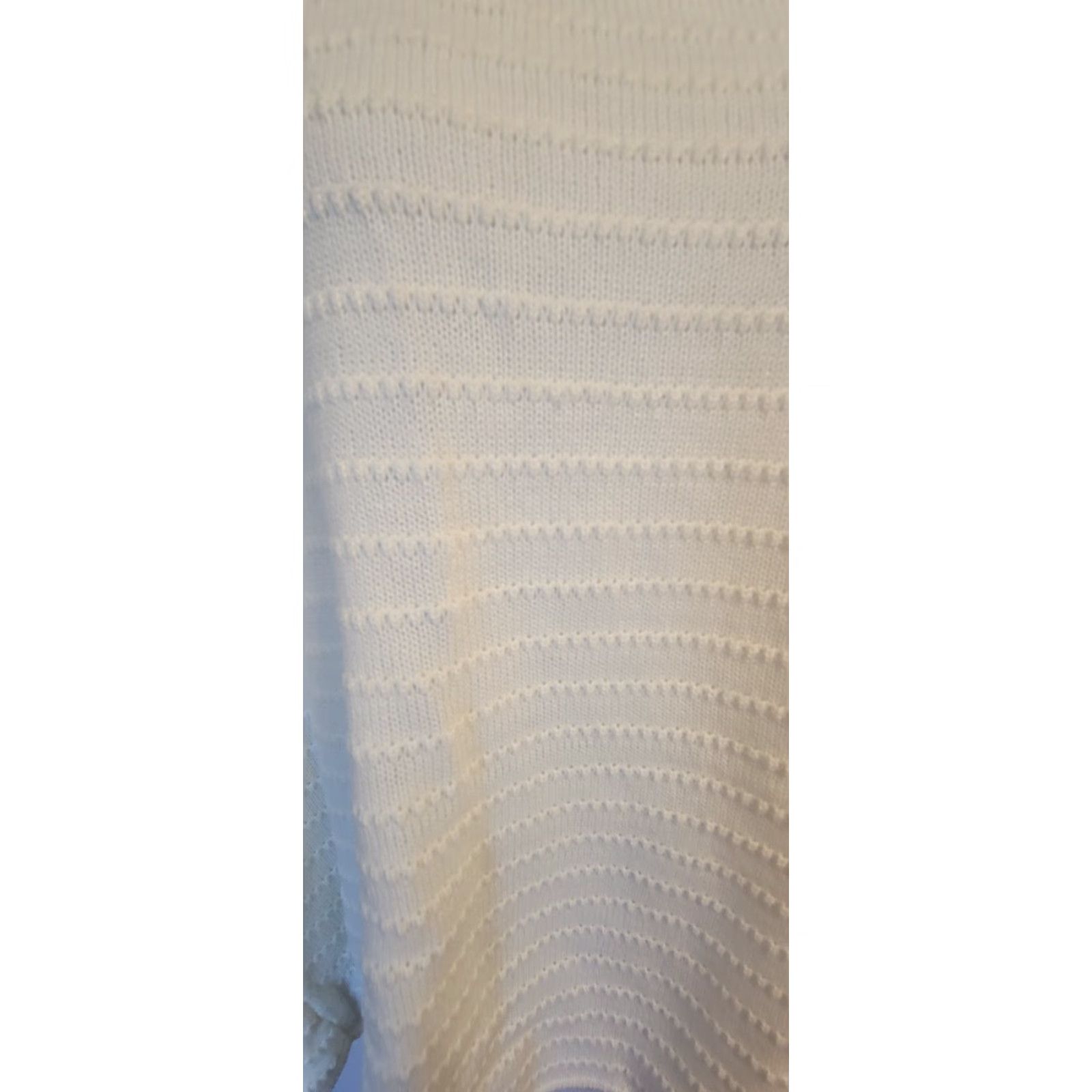 Dillard's Dillards Ivory Knit Poncho Sweater OS Acrylic Pullover Knit Women's One Size Casual Size ONE SIZE - 6 Thumbnail