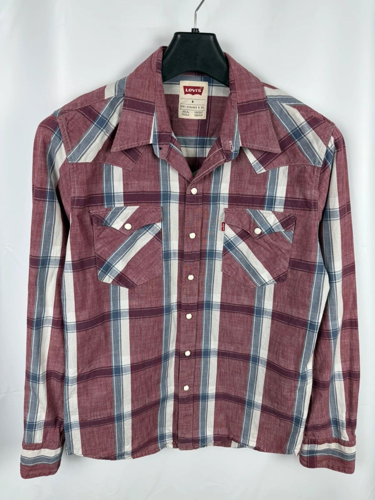 Levi's Levis Plaid Shirt Native Collared Men size M Size US M / EU 48-50 / 2 - 1 Thumbnail