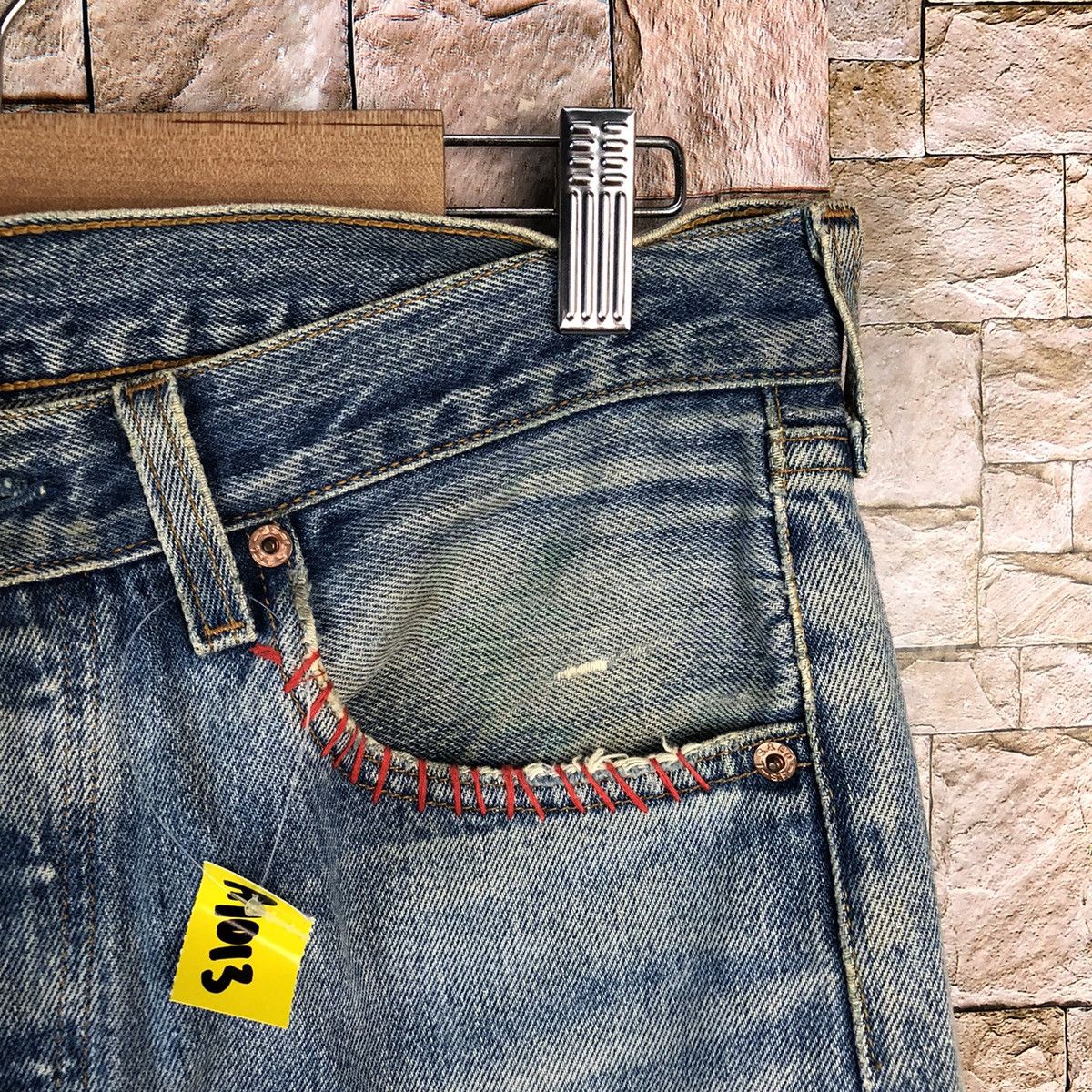 Levi's D 501 Levis patchwork ripped Distressed Denim Pants #A1013 Size US 32 / EU 48 - 8 Thumbnail