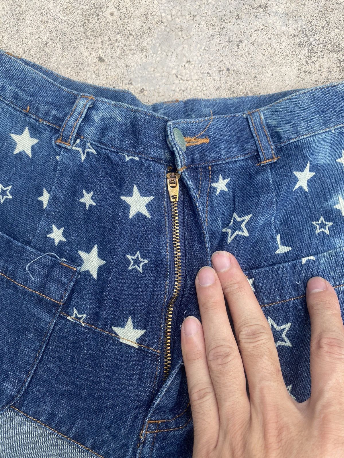 Hysteric Glamour × Japanese Brand Flare Jeans Chocolate Hagi Patchwork Bootcut Size 24 Size US 26 / EU 42 - 12 Thumbnail