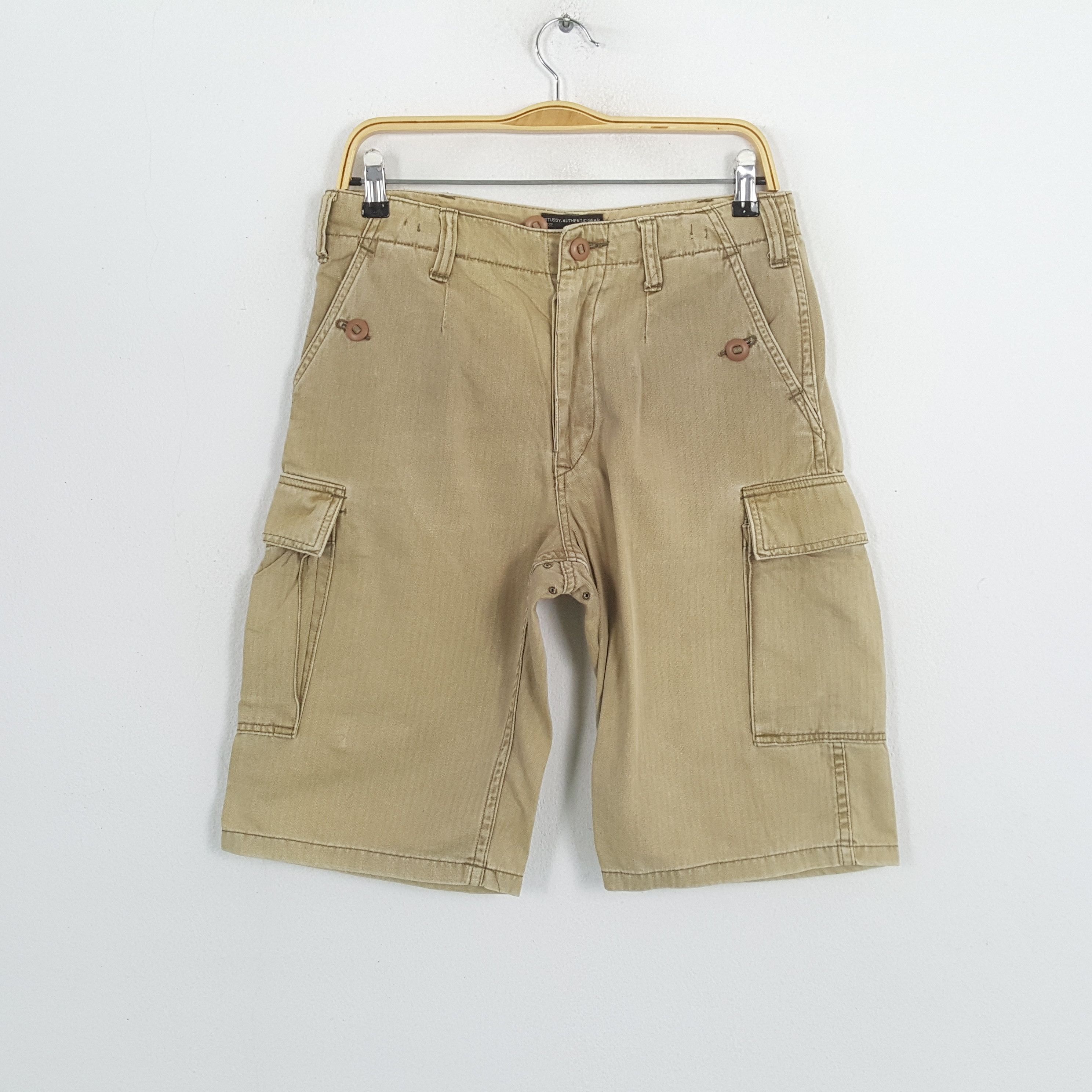Stussy × Vintage Vintage STUSSY American Streetwear Skateboard Shorts Pants Size US 30 / EU 46 - 3 Thumbnail