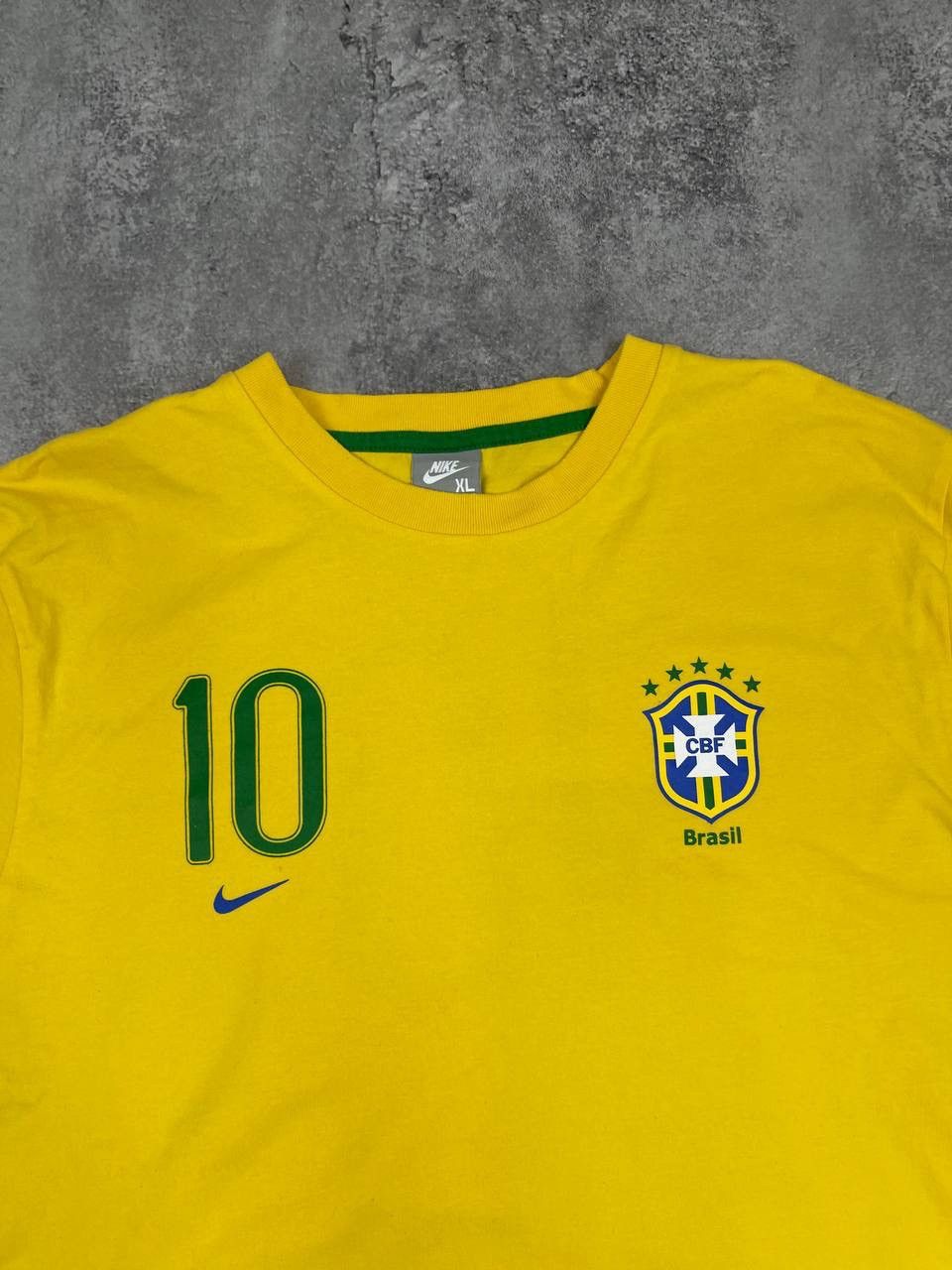 Nike Ronaldo #10 Nike Brazil Football T-Shirt Yellow Size XL Size US XL / EU 56 / 4 - 2 Thumbnail