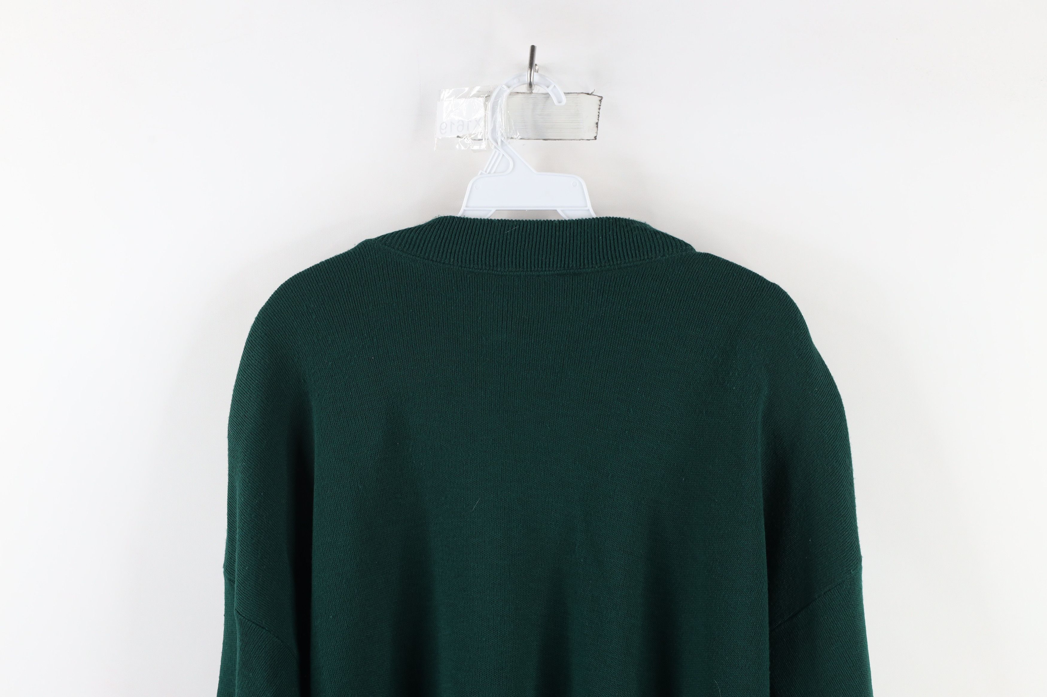 Orvis × Vintage Vintage 90s Orvis Knit Mock Neck Sweater Green Acrylic USA Size XL / US 12-14 / IT 48-50 - 9 Thumbnail