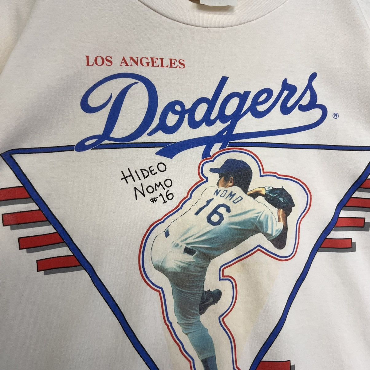MLB HIDEO NOMO VTG 95 MIRO MLB LA DODGERS TSHIRT Size US L / EU 52-54 / 3 - 3 Thumbnail