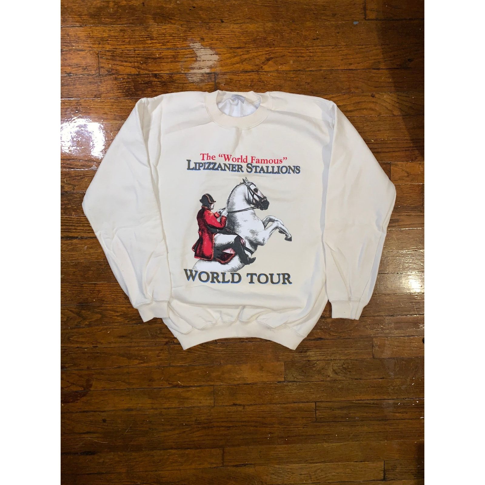 Gildan × Other × Vintage Lipizzaner Stallions World Tour Sweatshirt S Horse Crewneck Size US S / EU 44-46 / 1 - 2 Thumbnail