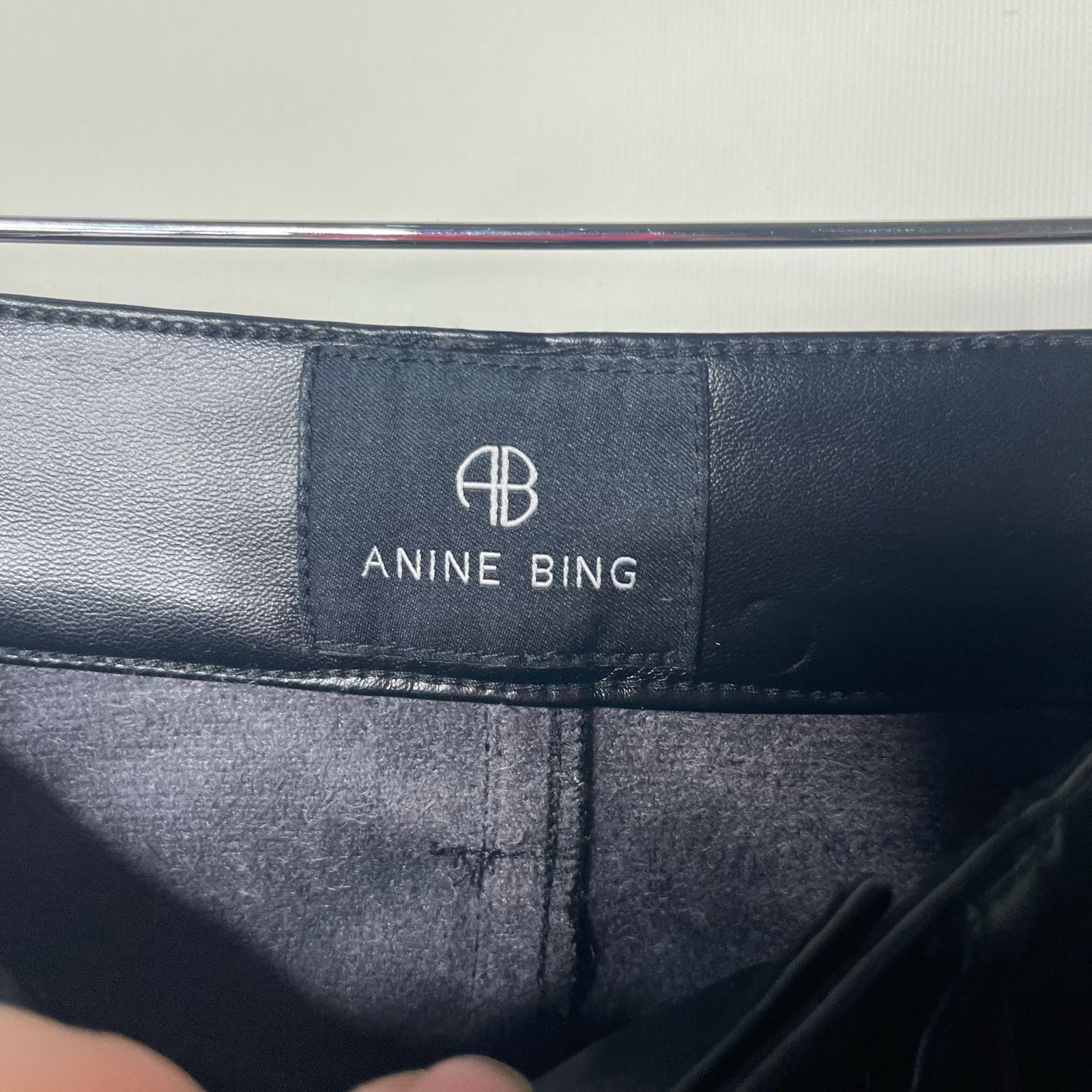 Anine Bing ANINE BING Bruno Pant in Black Recycled Leather FR 32 US 2 Size 26" / US 2 / IT 38 - 3 Thumbnail