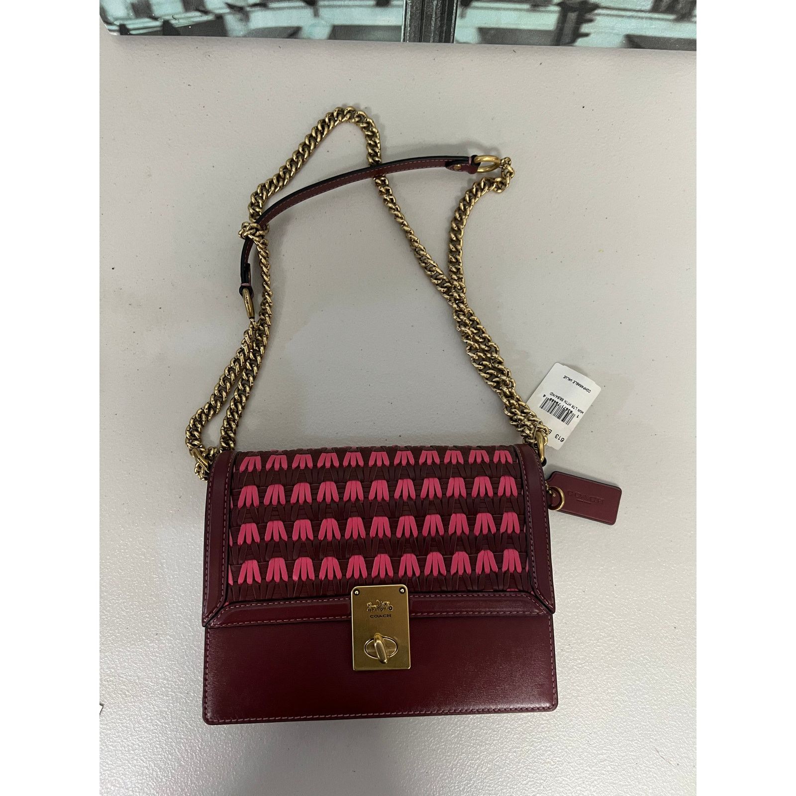 Coach Coach 613 Hutton Shoulder Bag With Weaving Size ONE SIZE - 7 Thumbnail
