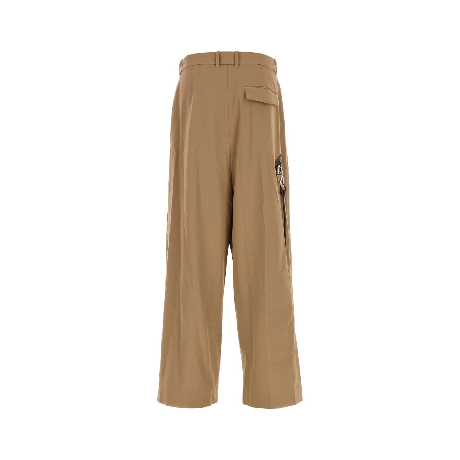 Loewe LOEWE Camel Brown Cotton Wide-Leg Pants New & Authentic (Men Size US 36 / EU 52 - 2 Thumbnail